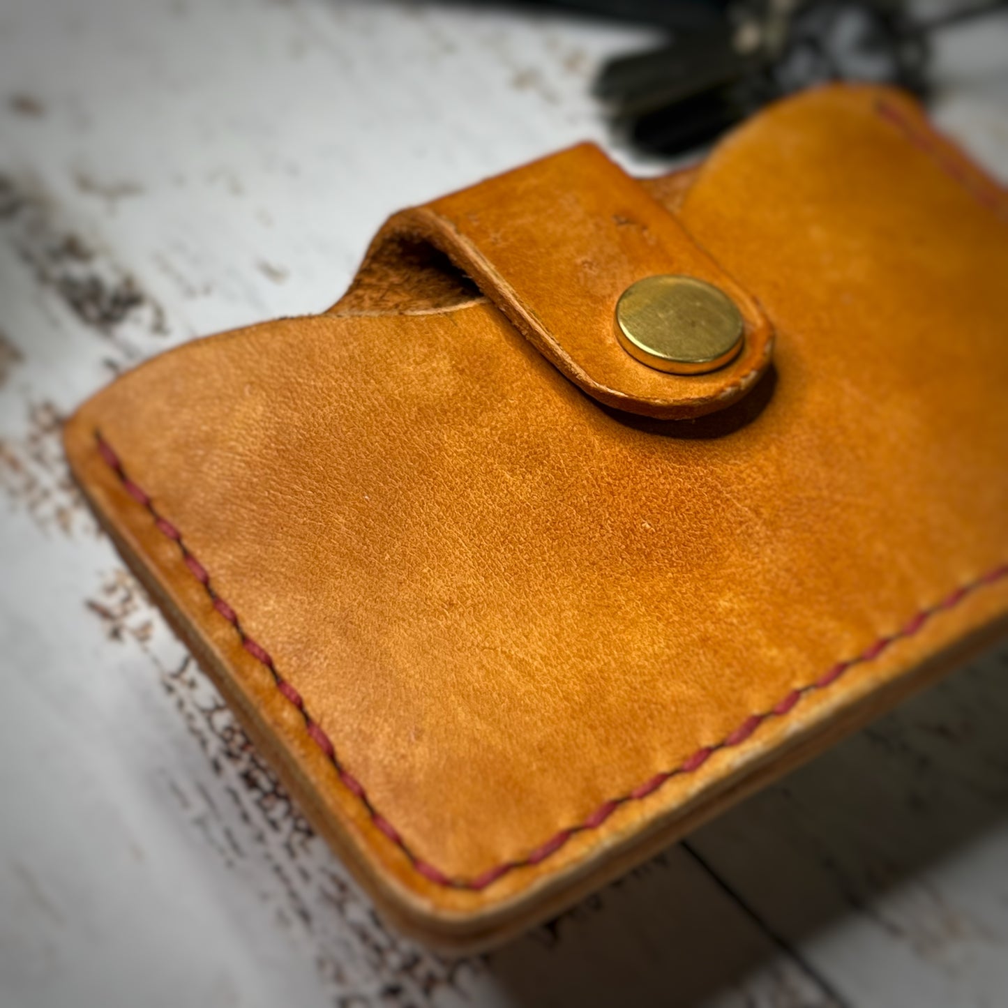 The Tupelo | Handmade Vegetable Tanned Leather Card Holder