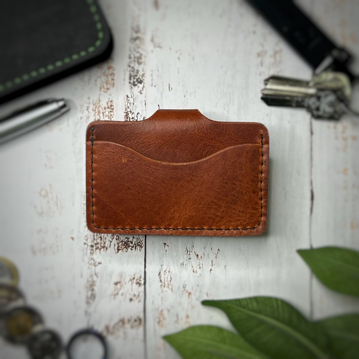The Tupelo | Handmade Vegetable Tanned Leather Card Holder