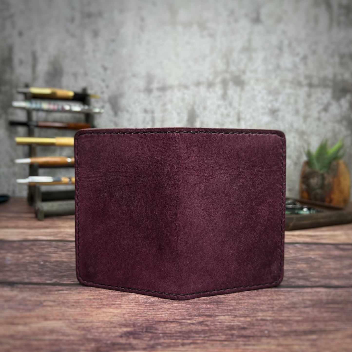 The Ash | Vegetable Tan Handmade Leather Wallet