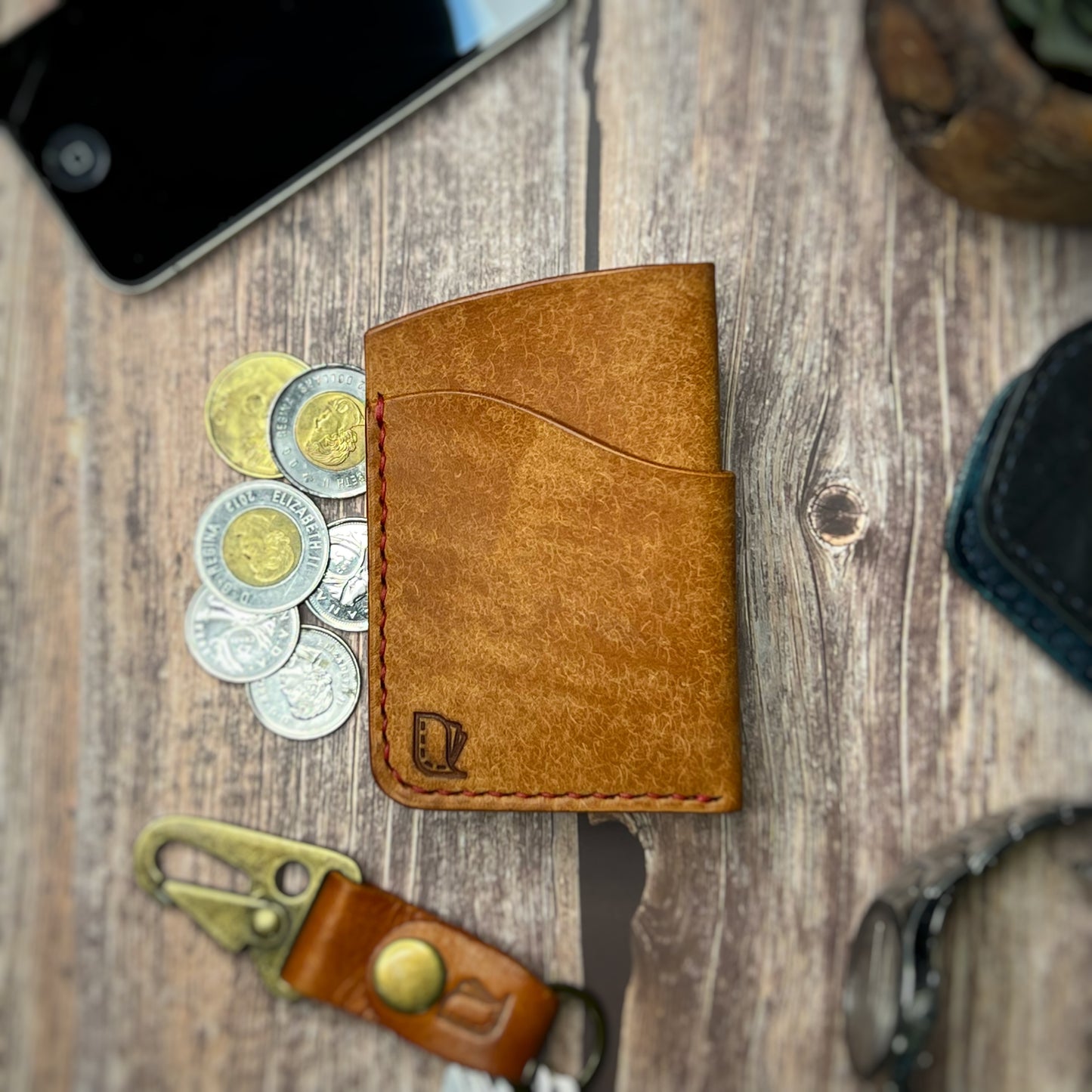 The Sycamore | Handmade Vegetable Tan Leather Cardholder