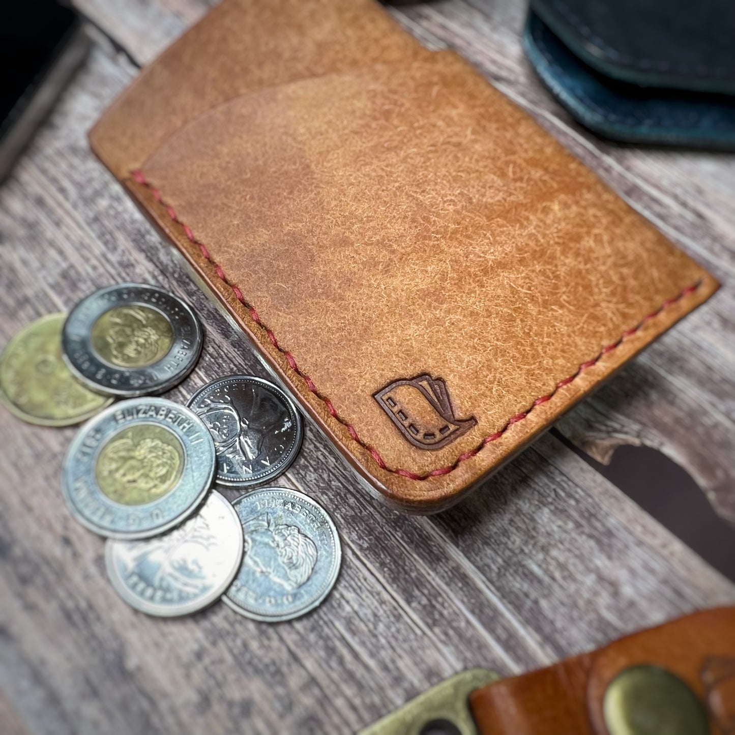 The Sycamore | Handmade Vegetable Tan Leather Cardholder