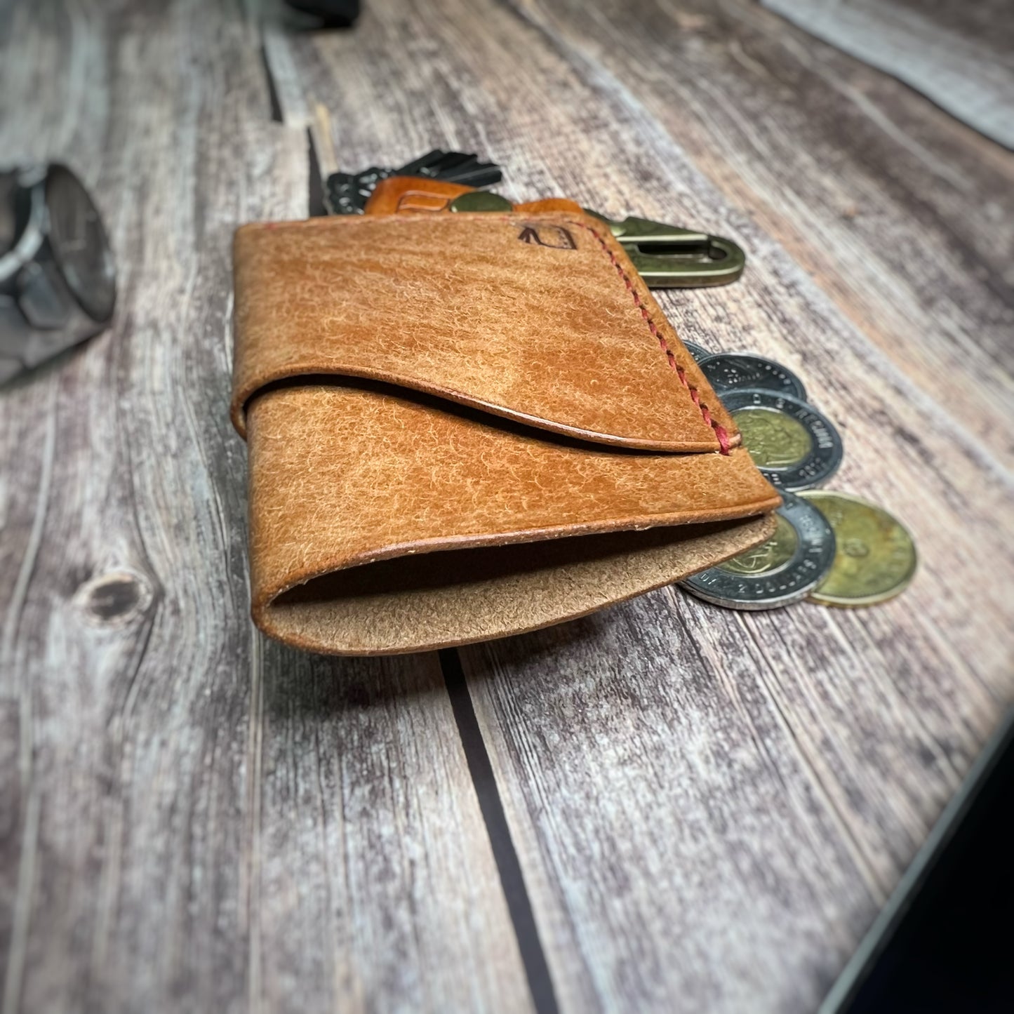 The Sycamore | Handmade Vegetable Tan Leather Cardholder