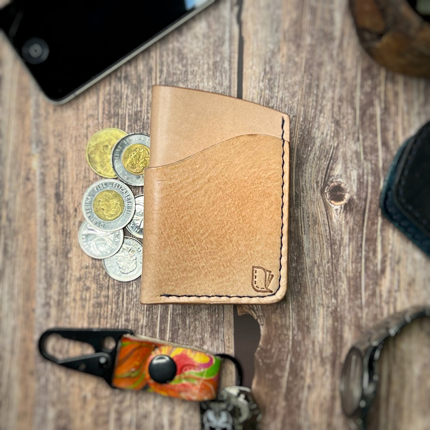 The Sycamore | Handmade Vegetable Tan Leather Cardholder