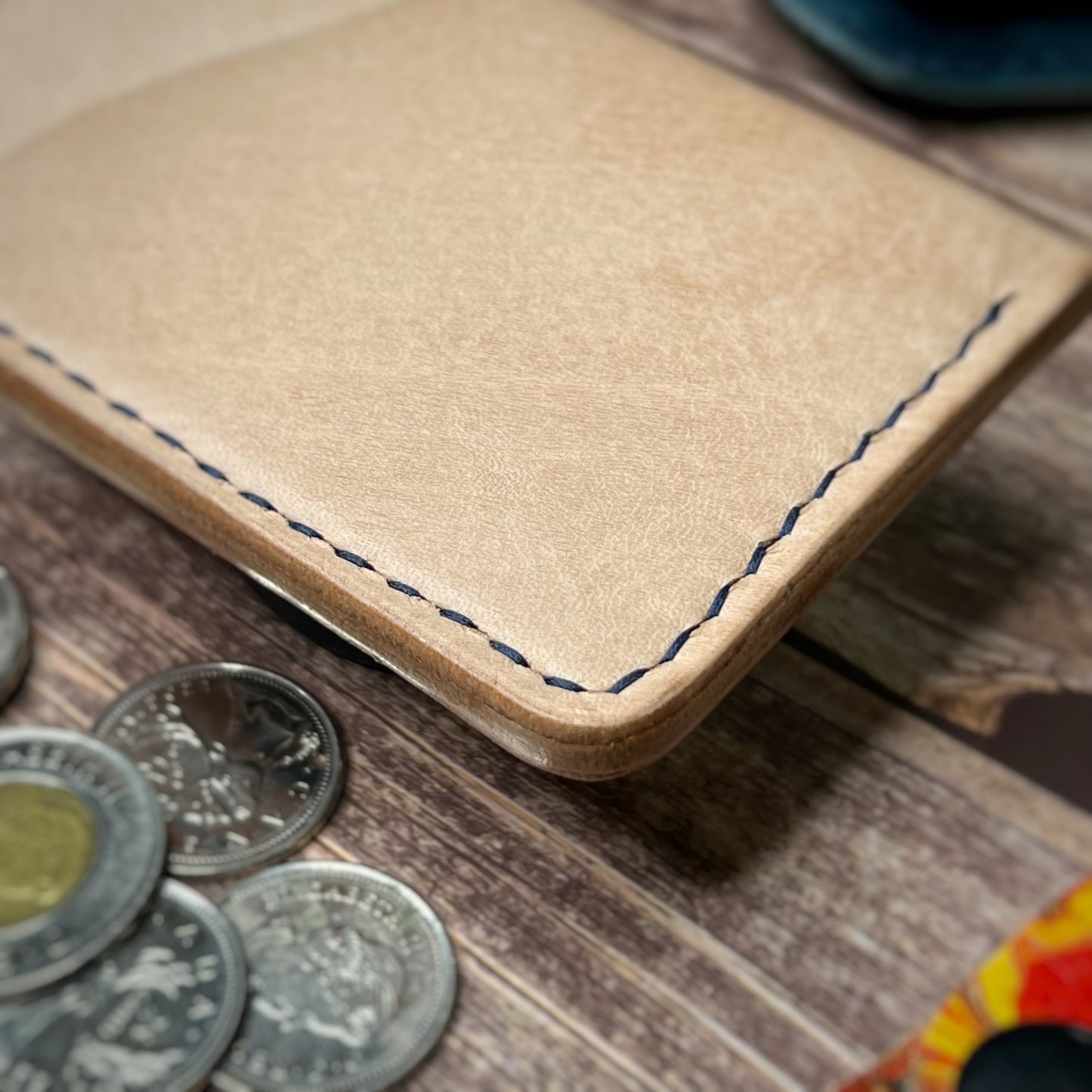 The Sycamore | Handmade Vegetable Tan Leather Cardholder