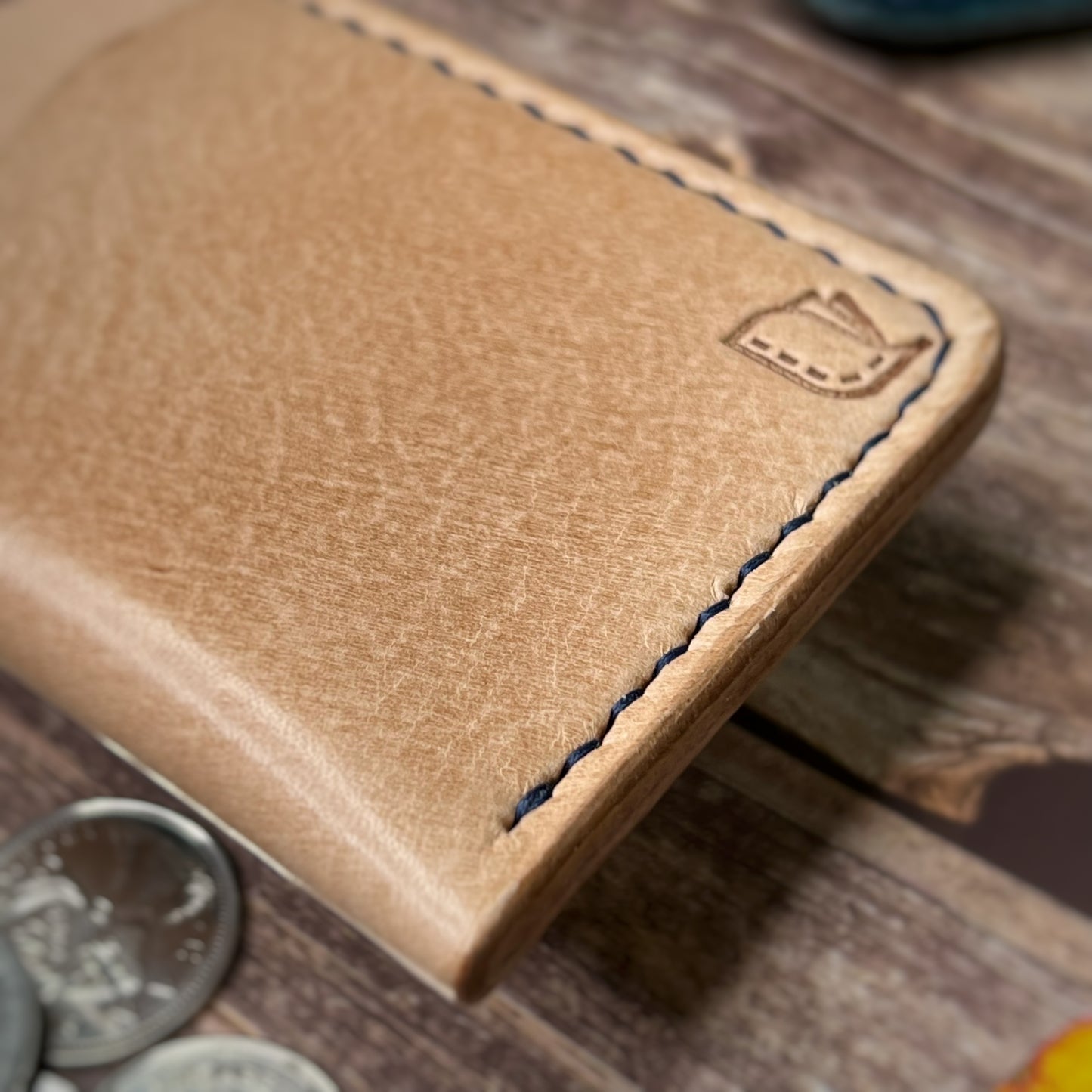 The Sycamore | Handmade Vegetable Tan Leather Cardholder