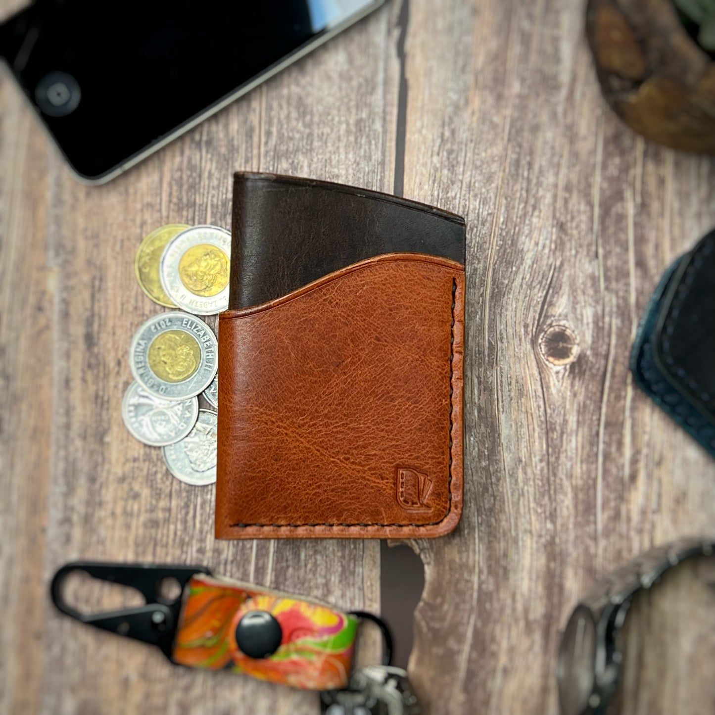The Sycamore | Handmade Vegetable Tan Leather Cardholder