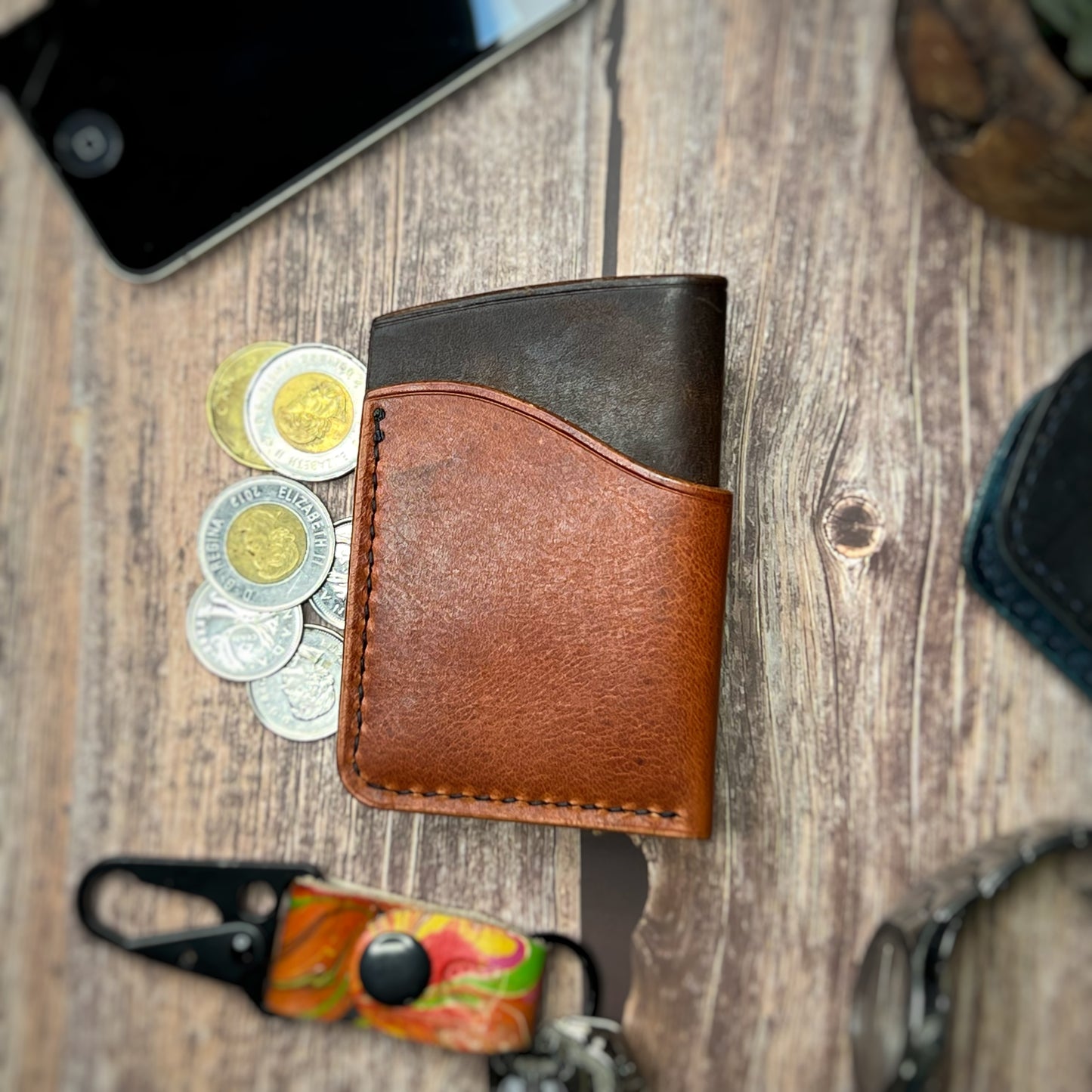 The Sycamore | Handmade Vegetable Tan Leather Cardholder