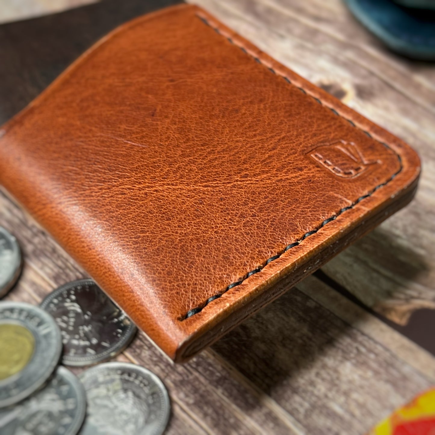 The Sycamore | Handmade Vegetable Tan Leather Cardholder