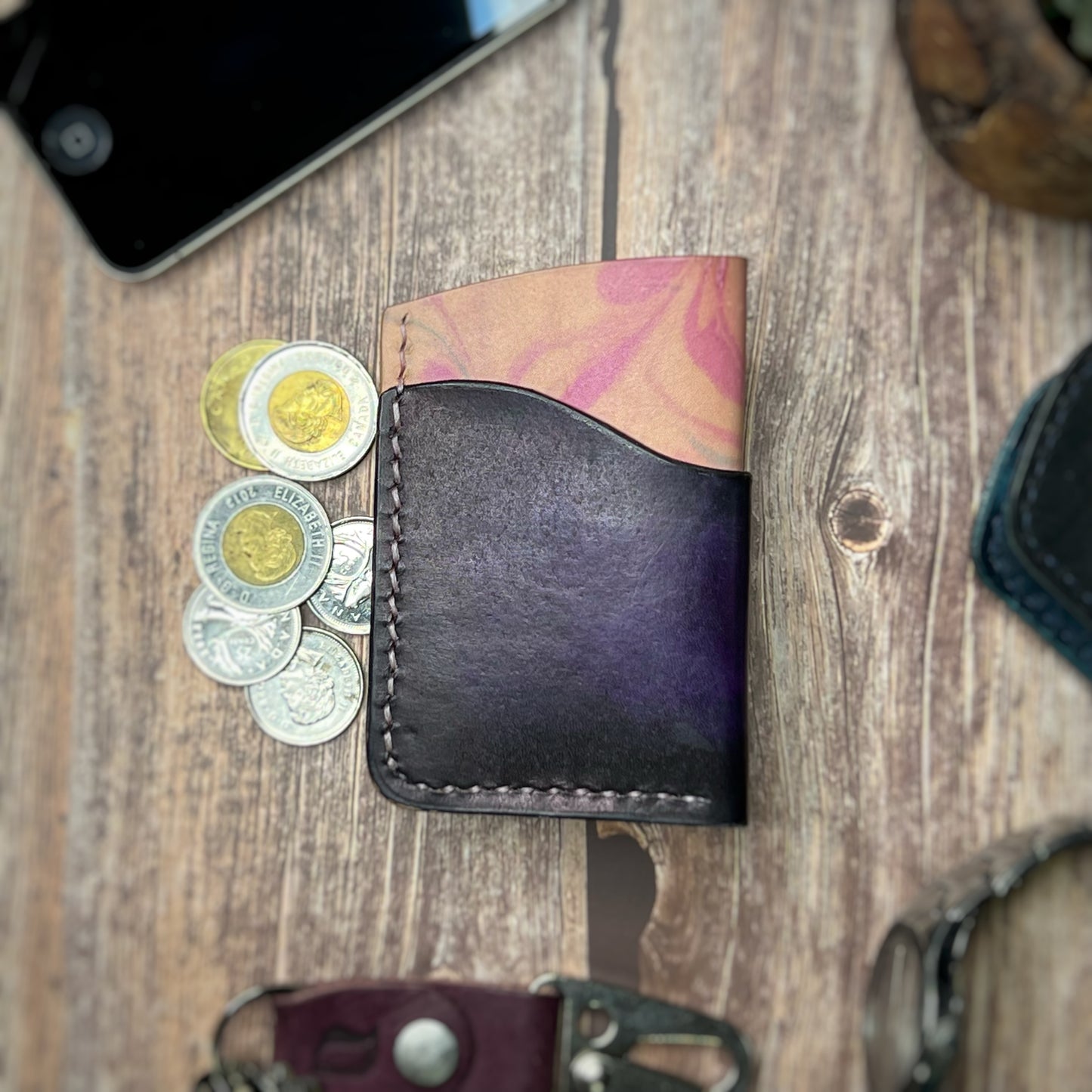 The Sycamore | Handmade Vegetable Tan Leather Cardholder