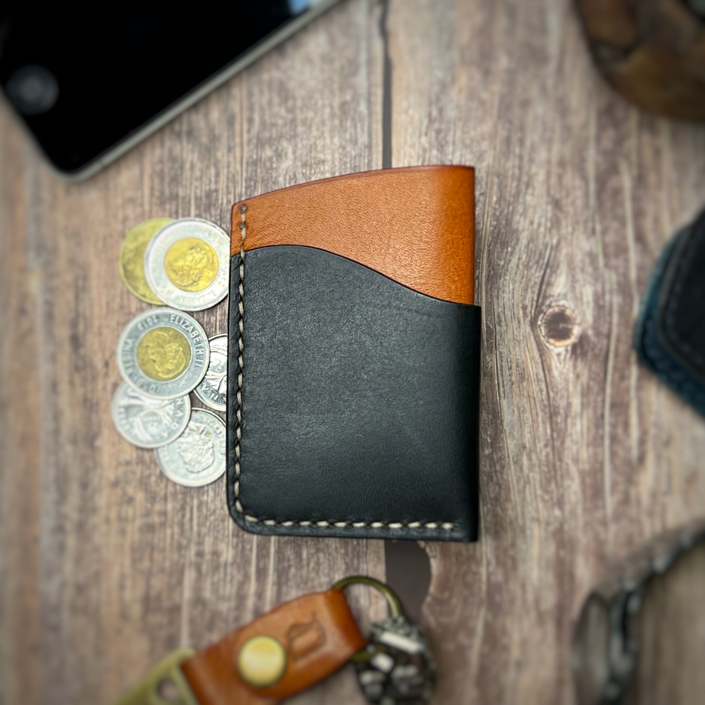 The Sycamore | Handmade Vegetable Tan Leather Cardholder