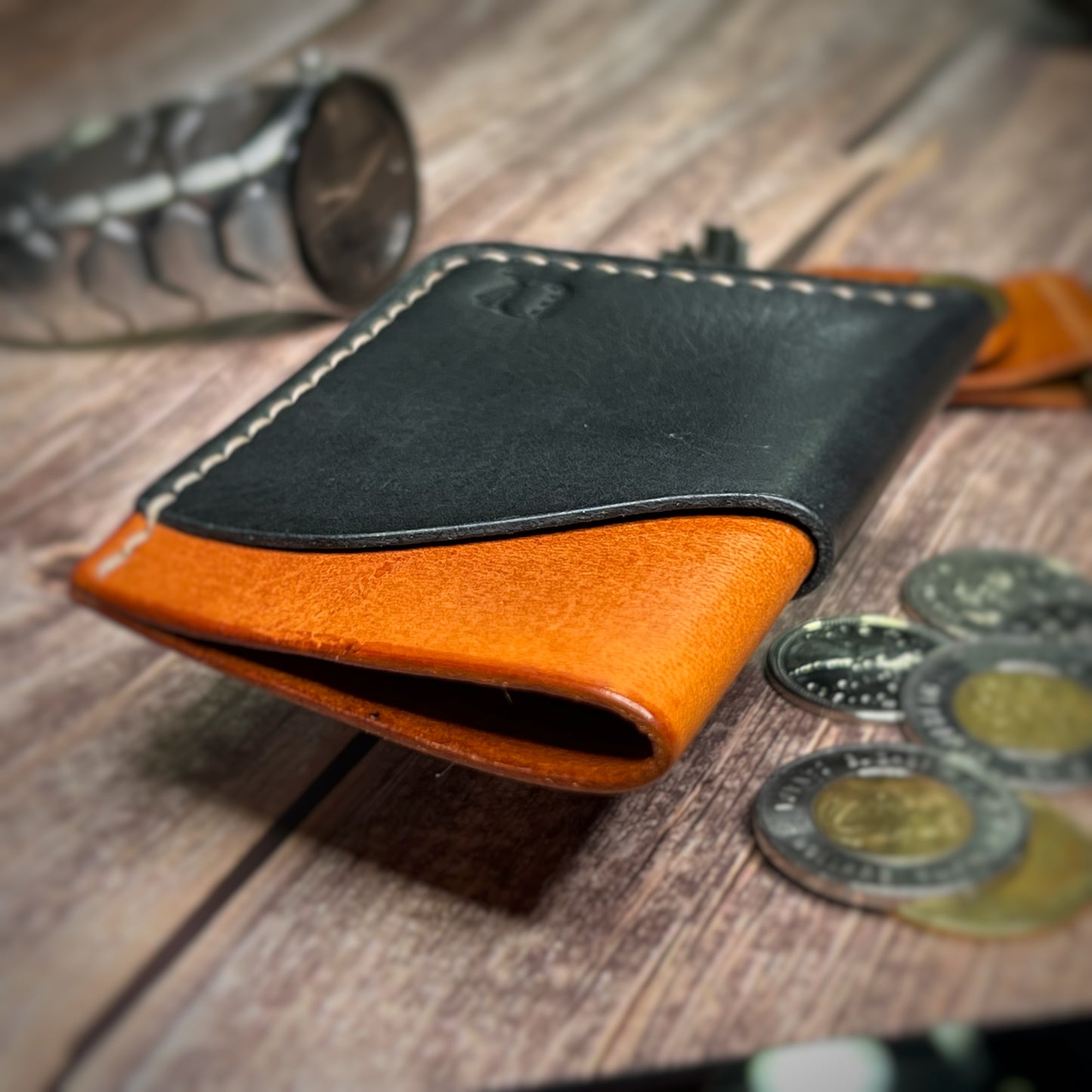 The Sycamore | Handmade Vegetable Tan Leather Cardholder