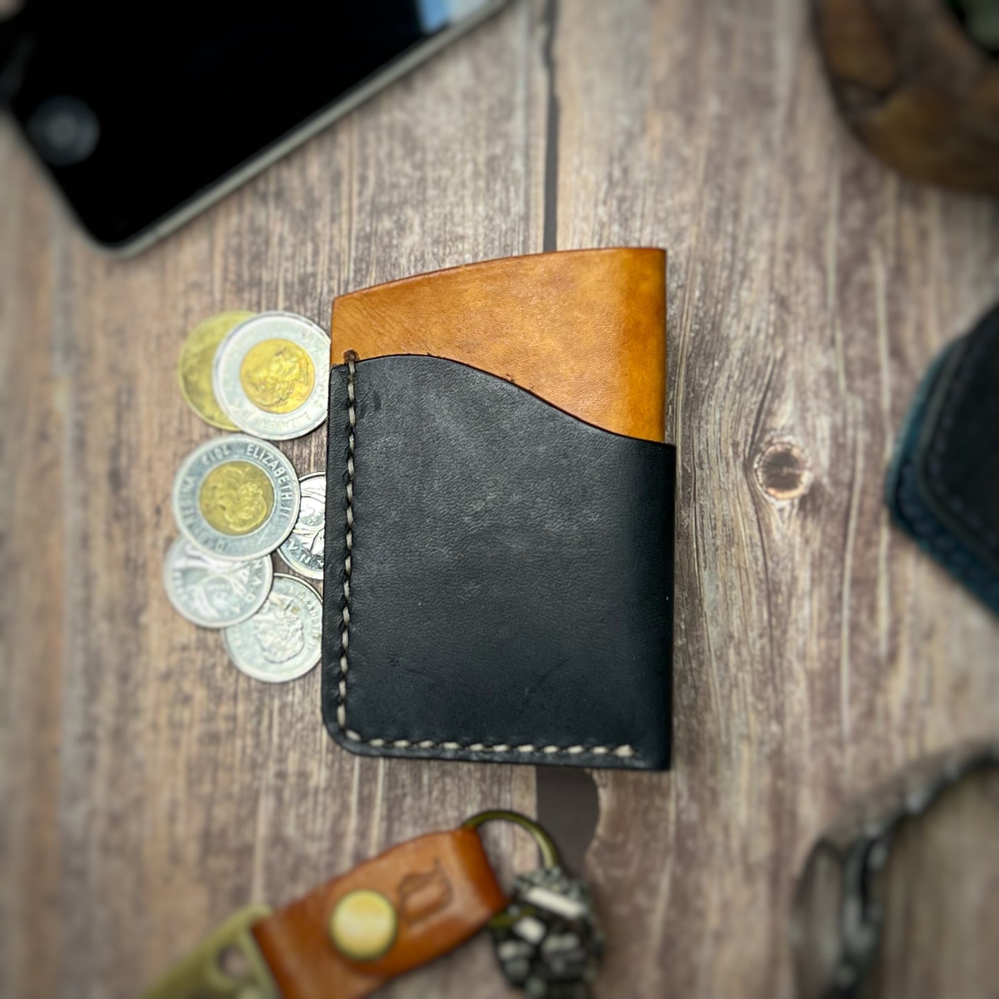 The Sycamore | Handmade Vegetable Tan Leather Cardholder