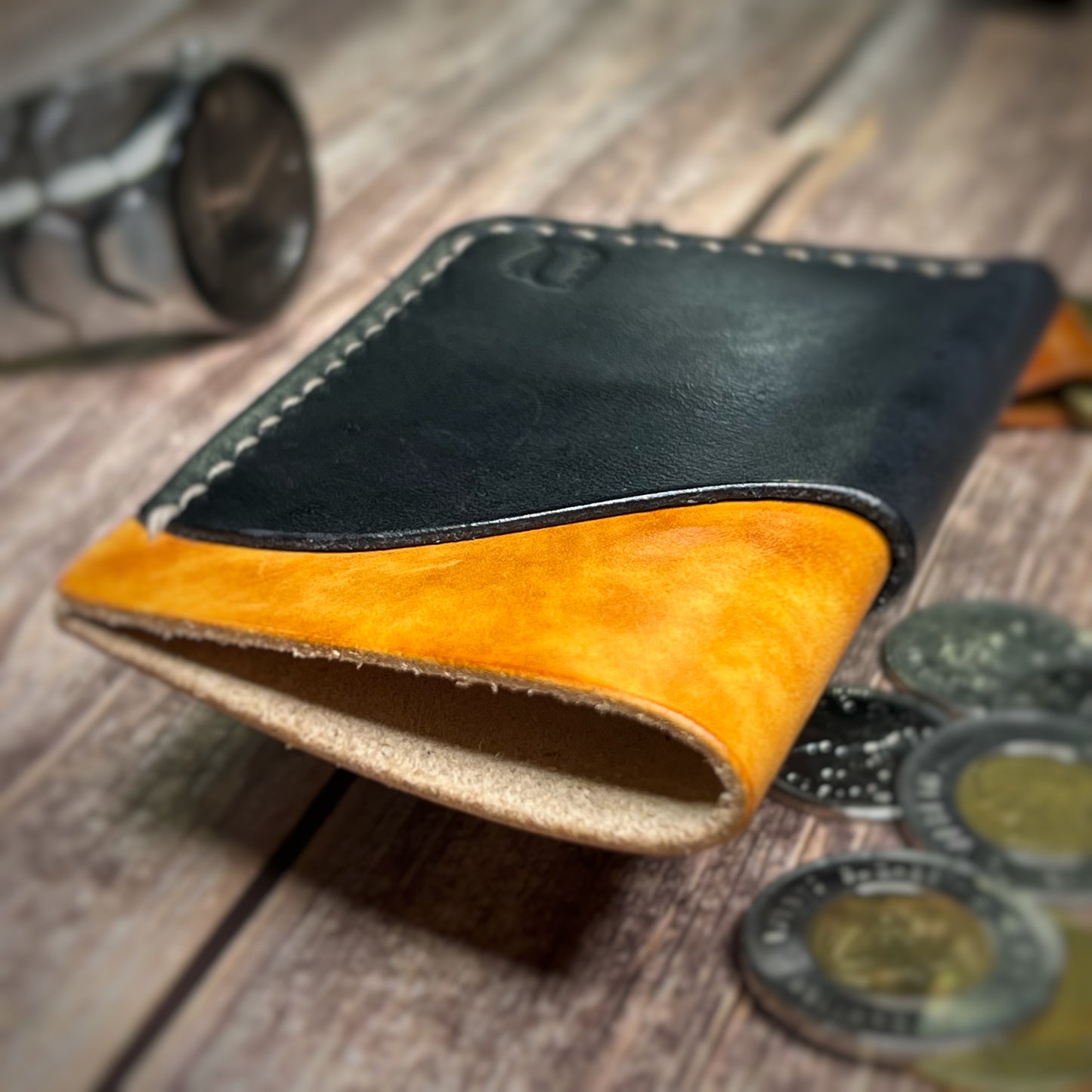 The Sycamore | Handmade Vegetable Tan Leather Cardholder