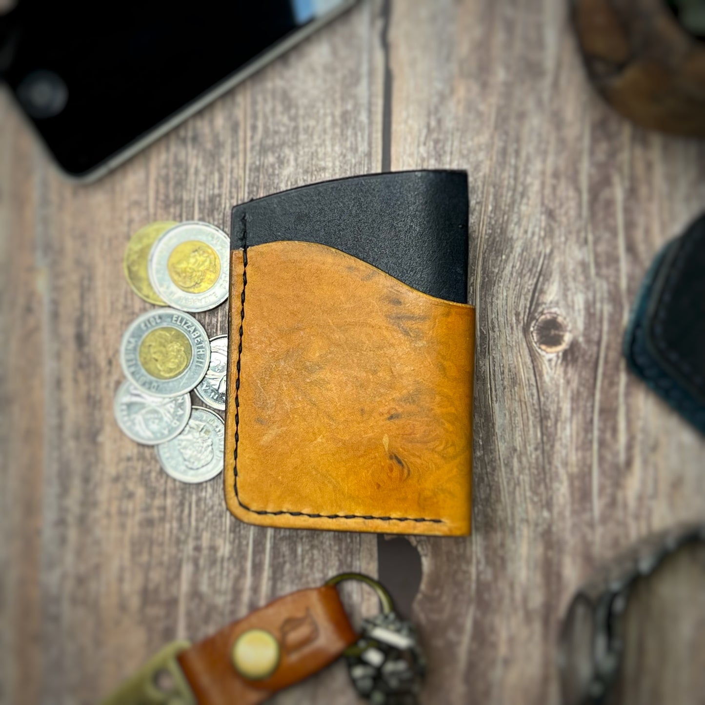 The Sycamore | Handmade Vegetable Tan Leather Cardholder