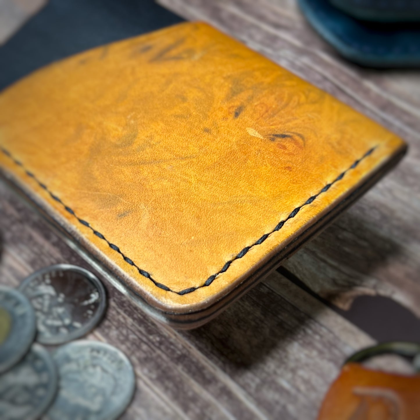 The Sycamore | Handmade Vegetable Tan Leather Cardholder