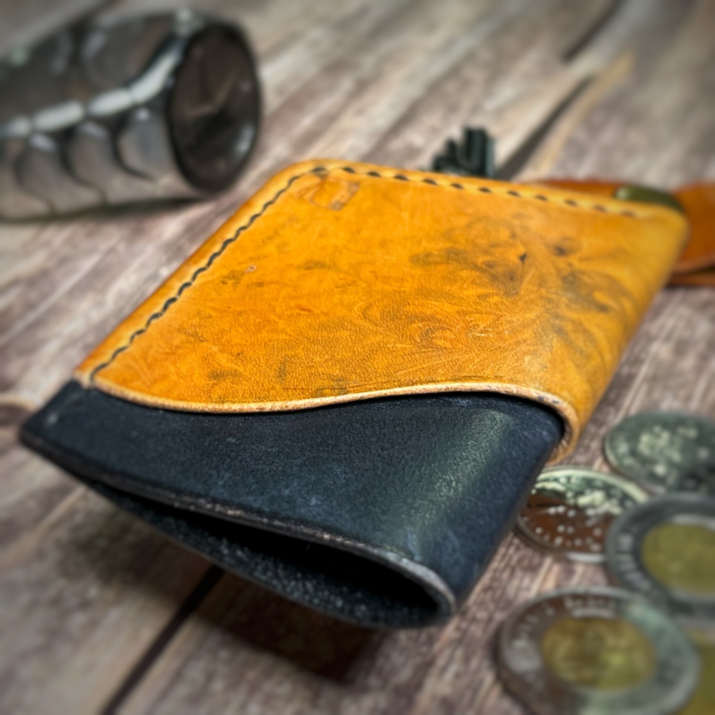 The Sycamore | Handmade Vegetable Tan Leather Cardholder