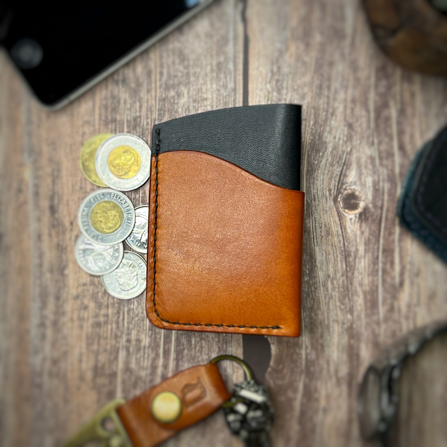 The Sycamore | Handmade Vegetable Tan Leather Cardholder