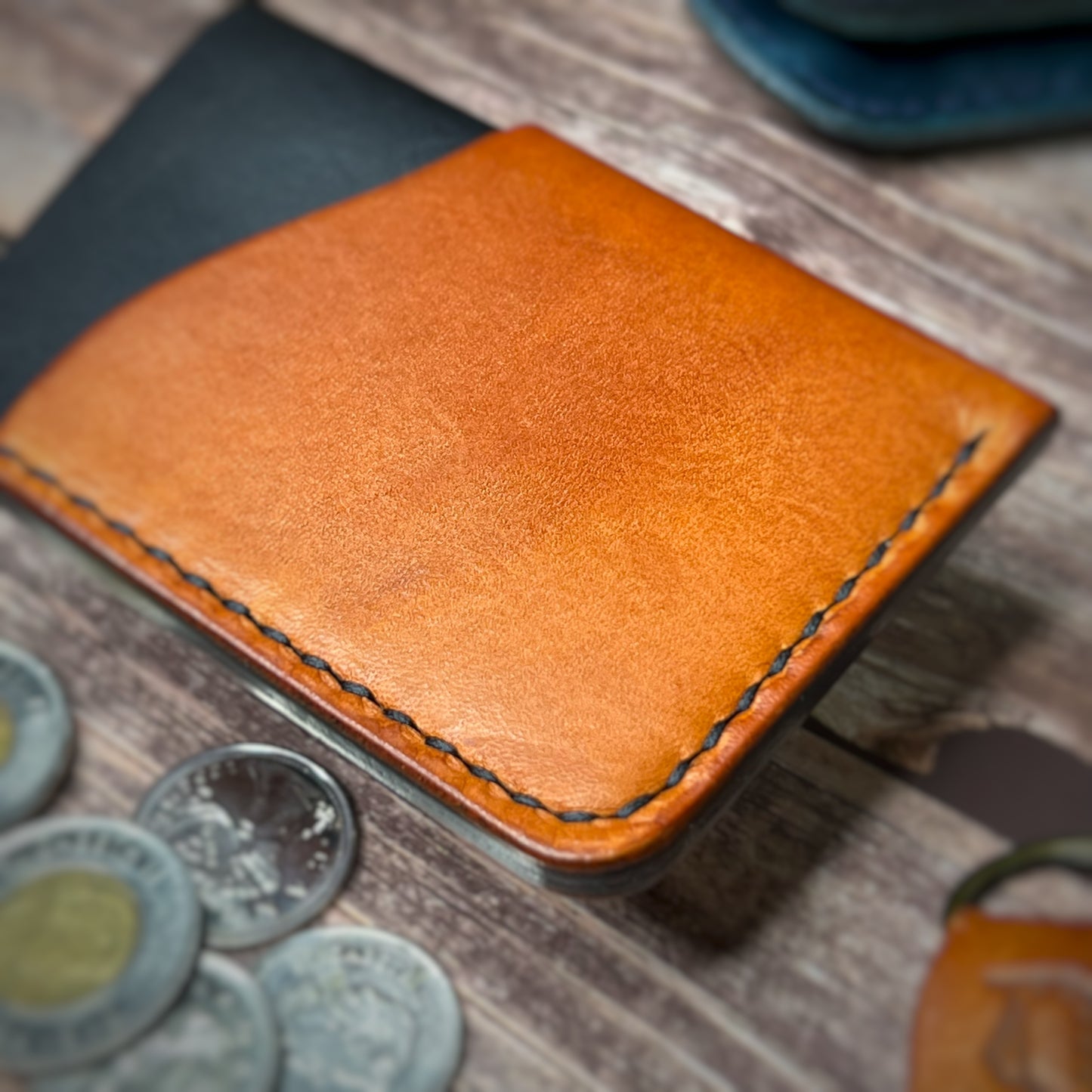 The Sycamore | Handmade Vegetable Tan Leather Cardholder