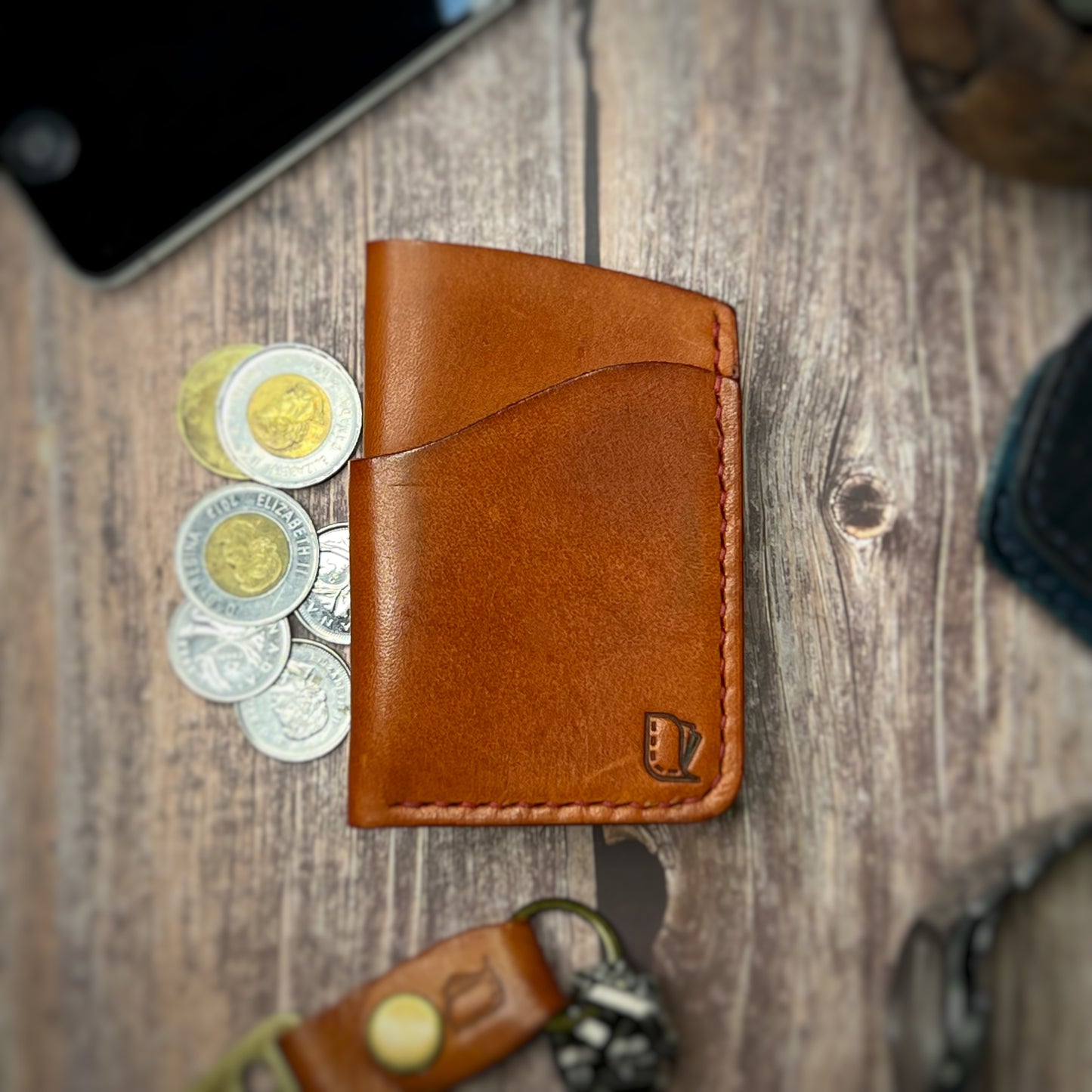 The Sycamore | Handmade Vegetable Tan Leather Cardholder