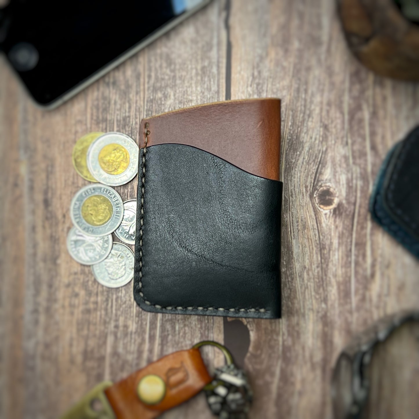 The Sycamore | Handmade Vegetable Tan Leather Cardholder