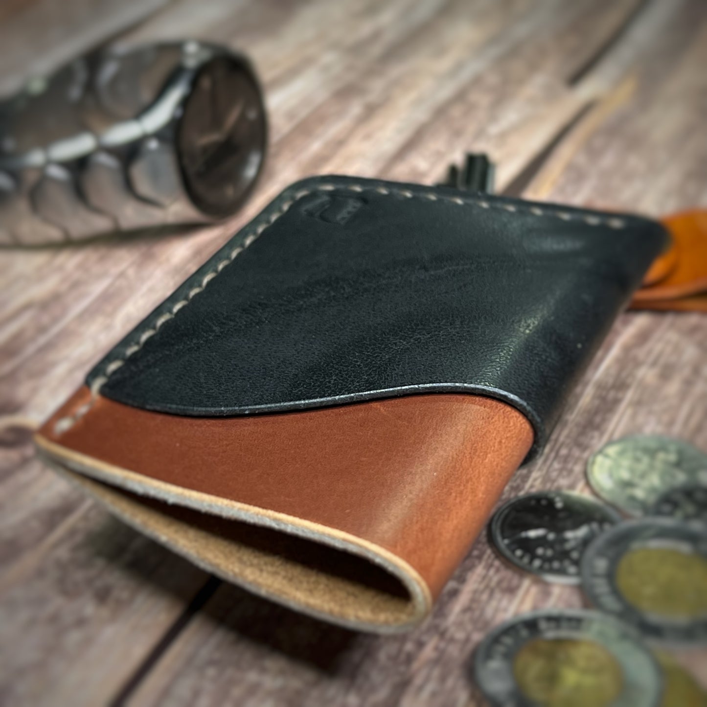 The Sycamore | Handmade Vegetable Tan Leather Cardholder