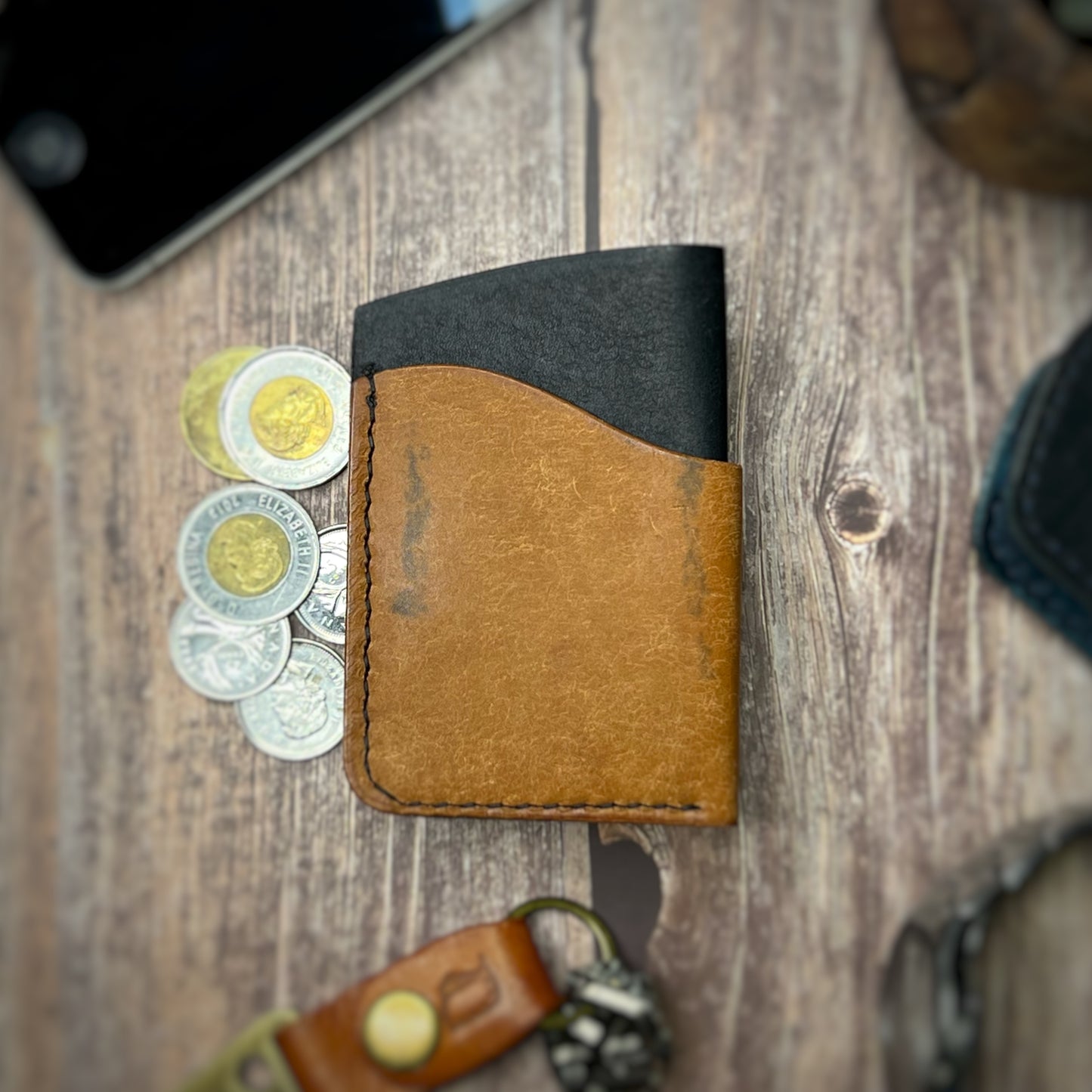 The Sycamore | Handmade Vegetable Tan Leather Cardholder