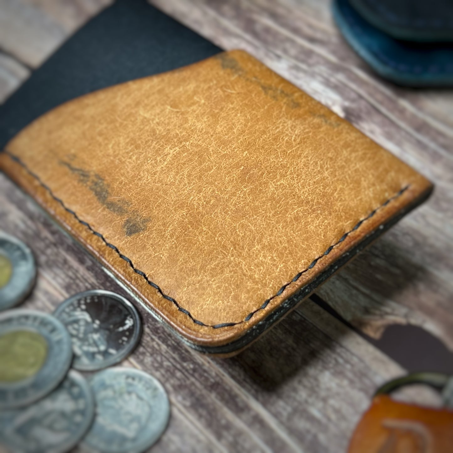 The Sycamore | Handmade Vegetable Tan Leather Cardholder
