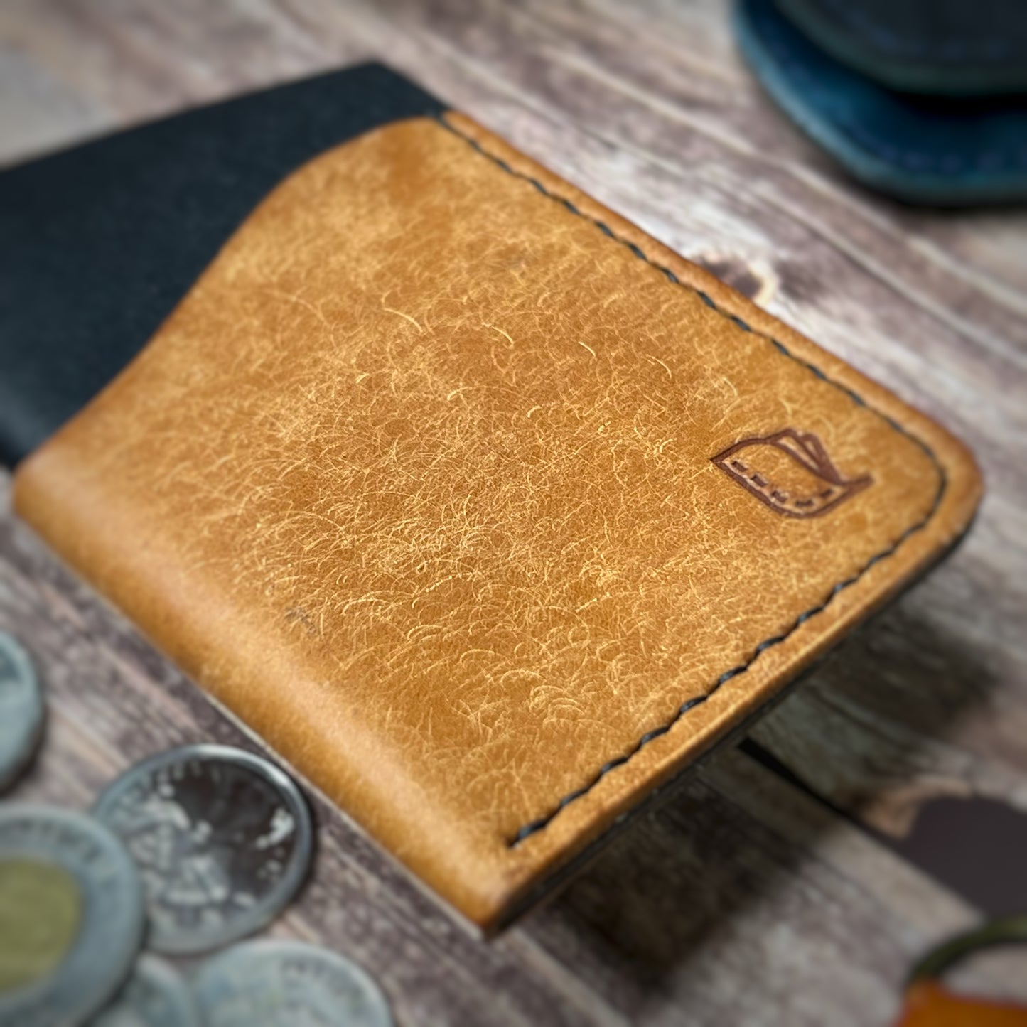 The Sycamore | Handmade Vegetable Tan Leather Cardholder