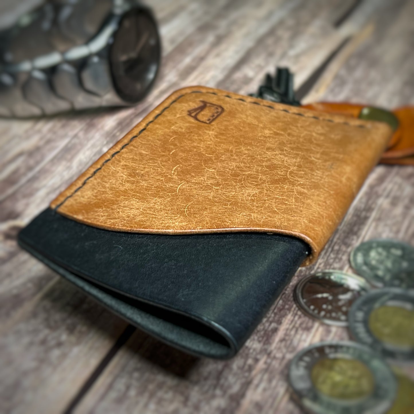 The Sycamore | Handmade Vegetable Tan Leather Cardholder