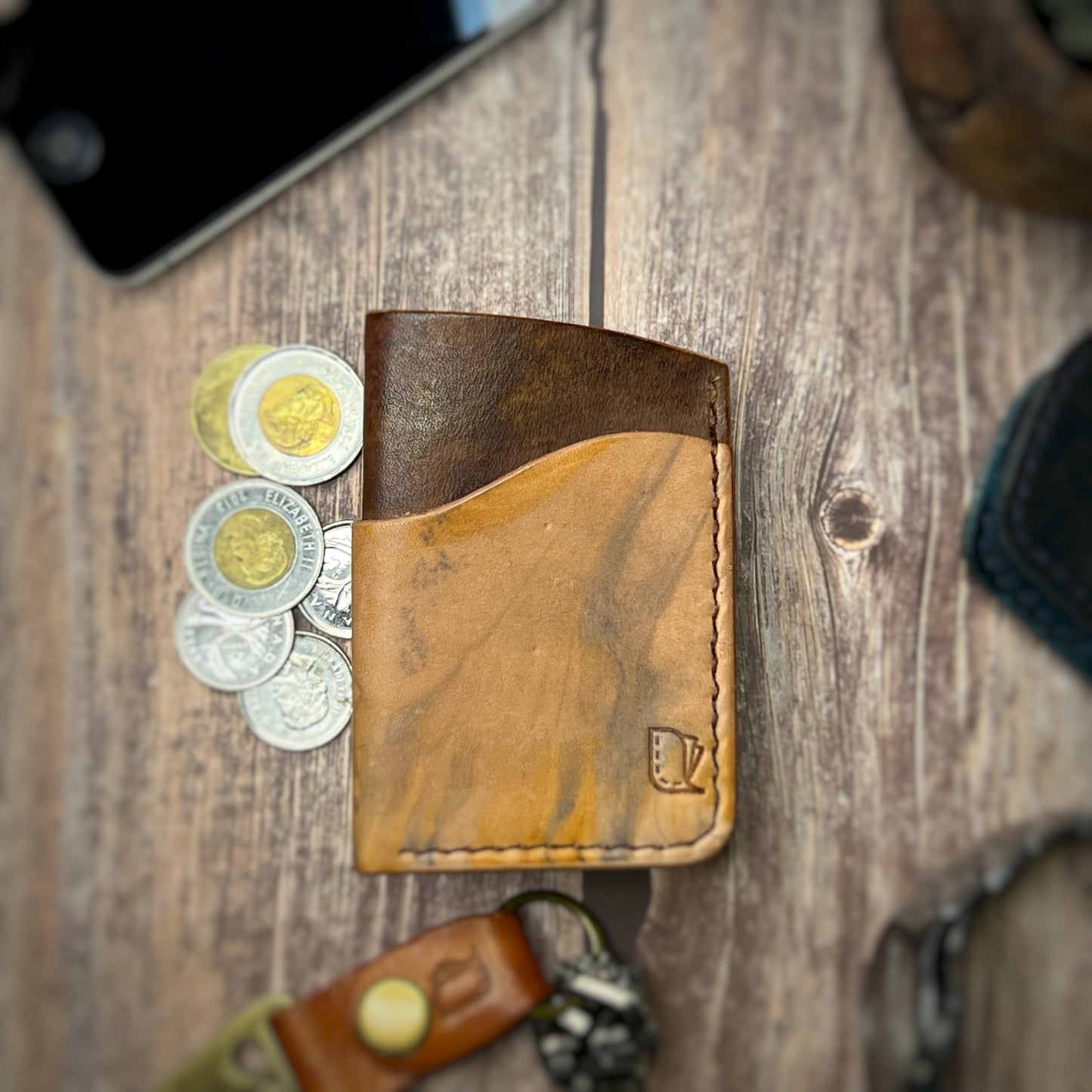 The Sycamore | Handmade Vegetable Tan Leather Cardholder