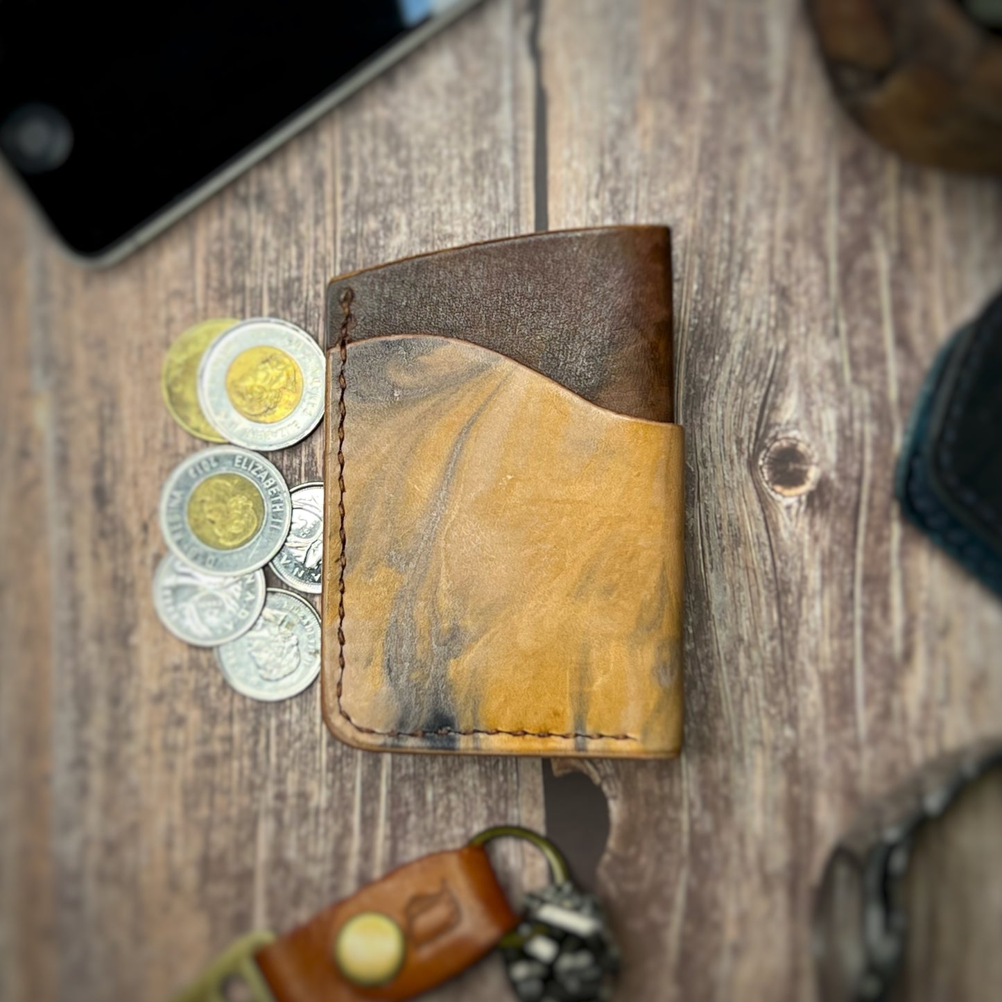 The Sycamore | Handmade Vegetable Tan Leather Cardholder