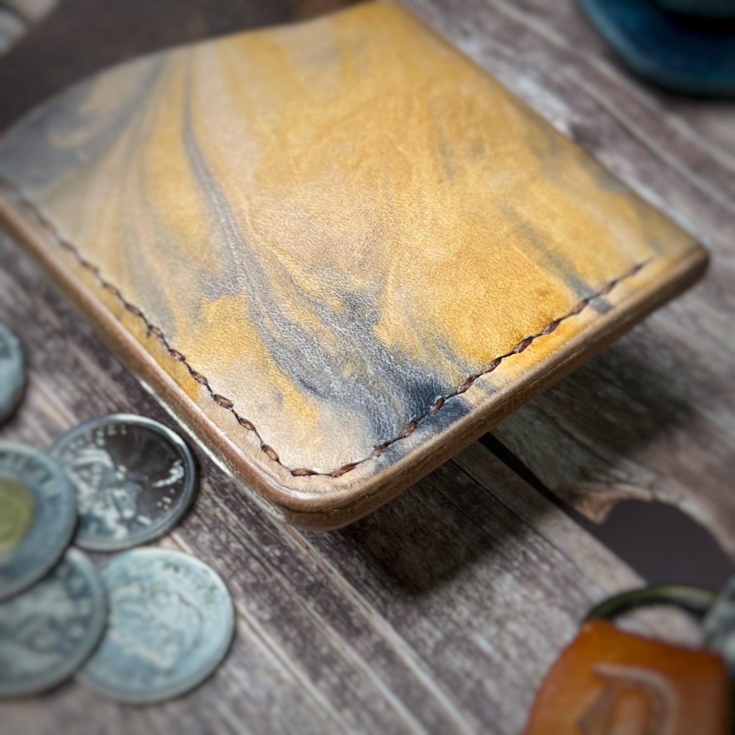 The Sycamore | Handmade Vegetable Tan Leather Cardholder