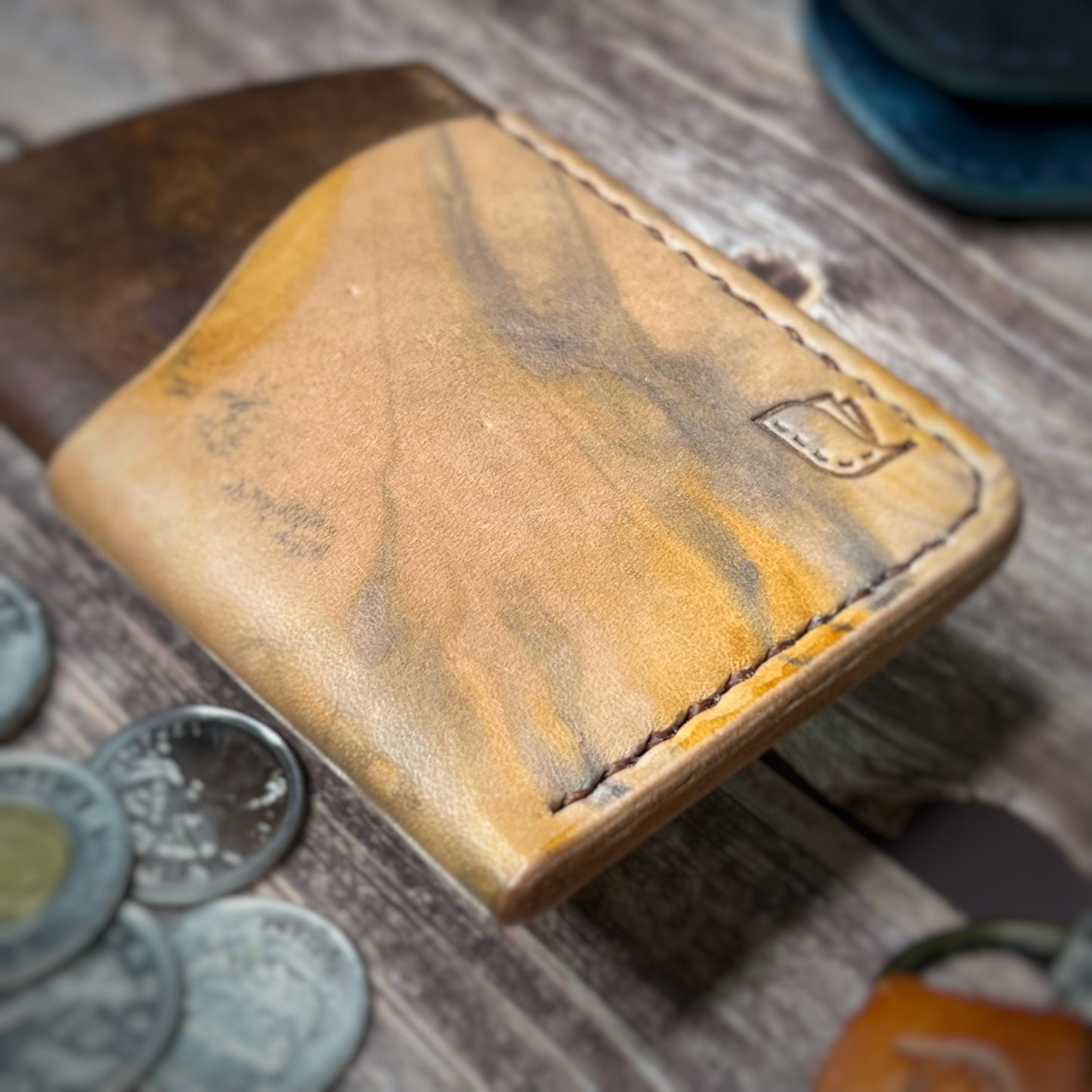 The Sycamore | Handmade Vegetable Tan Leather Cardholder