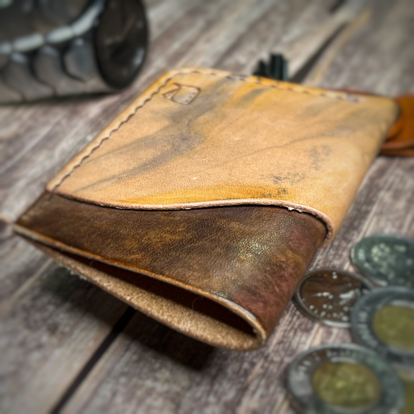 The Sycamore | Handmade Vegetable Tan Leather Cardholder