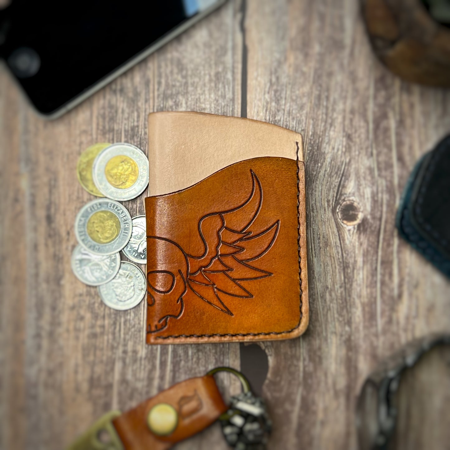 The Sycamore | Handmade Vegetable Tan Leather Cardholder