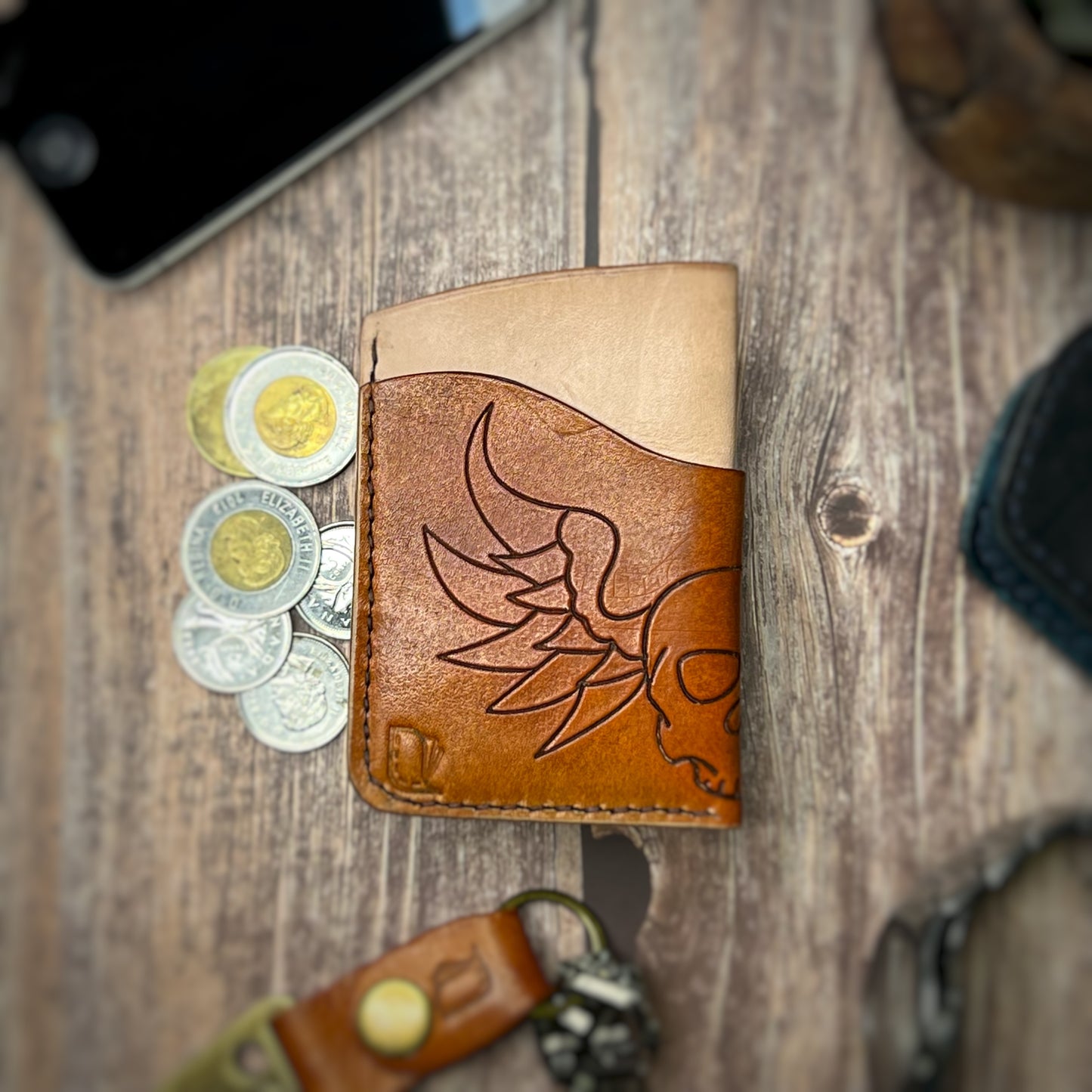 The Sycamore | Handmade Vegetable Tan Leather Cardholder