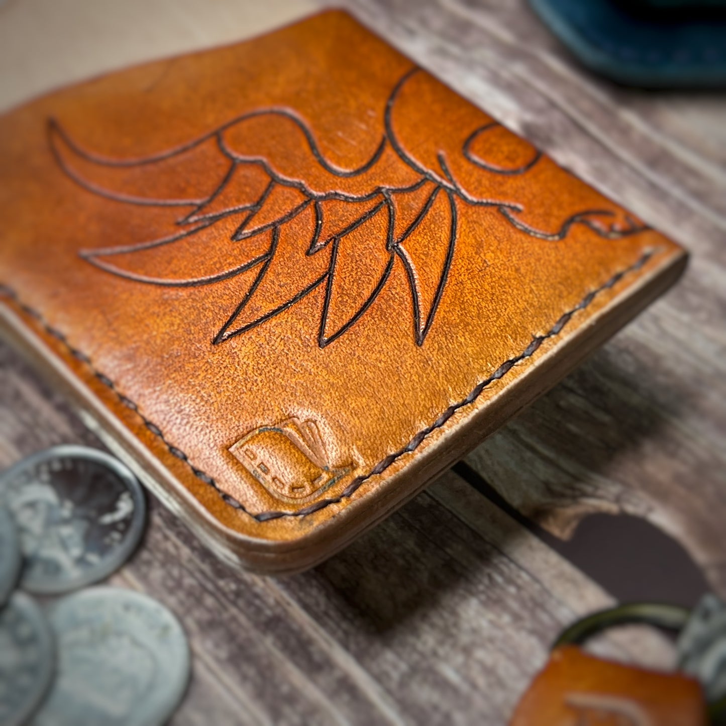 The Sycamore | Handmade Vegetable Tan Leather Cardholder