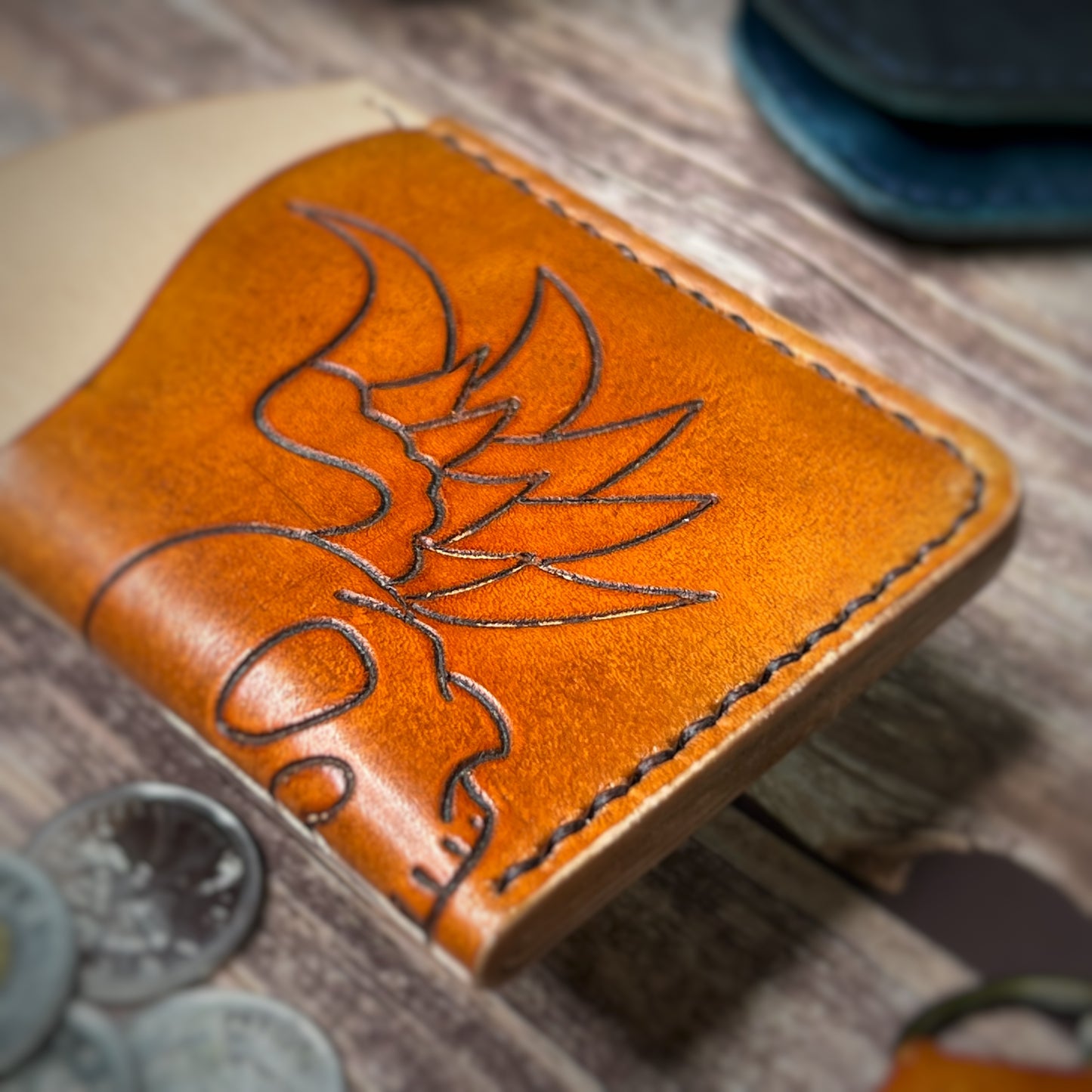 The Sycamore | Handmade Vegetable Tan Leather Cardholder