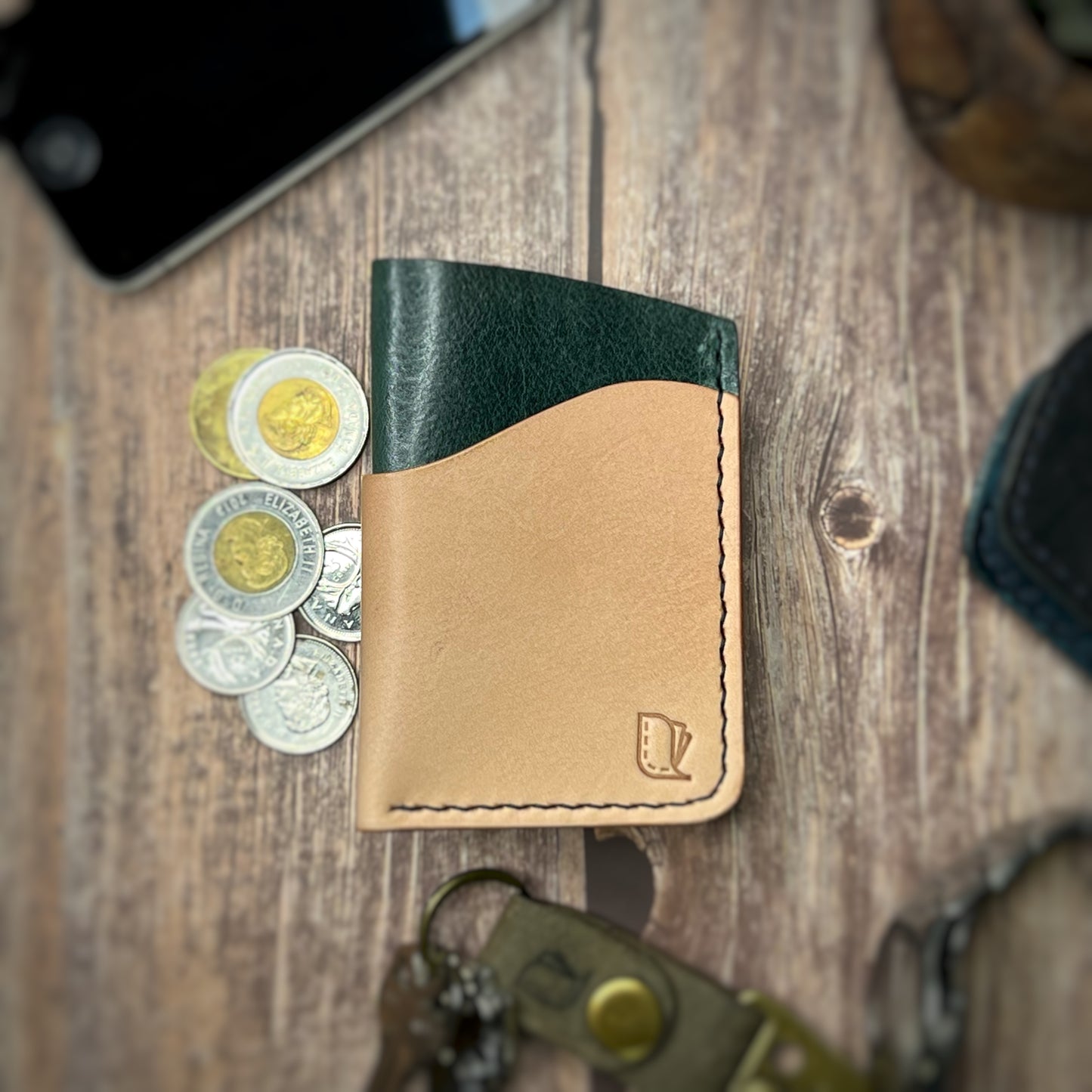 The Sycamore | Handmade Vegetable Tan Leather Cardholder