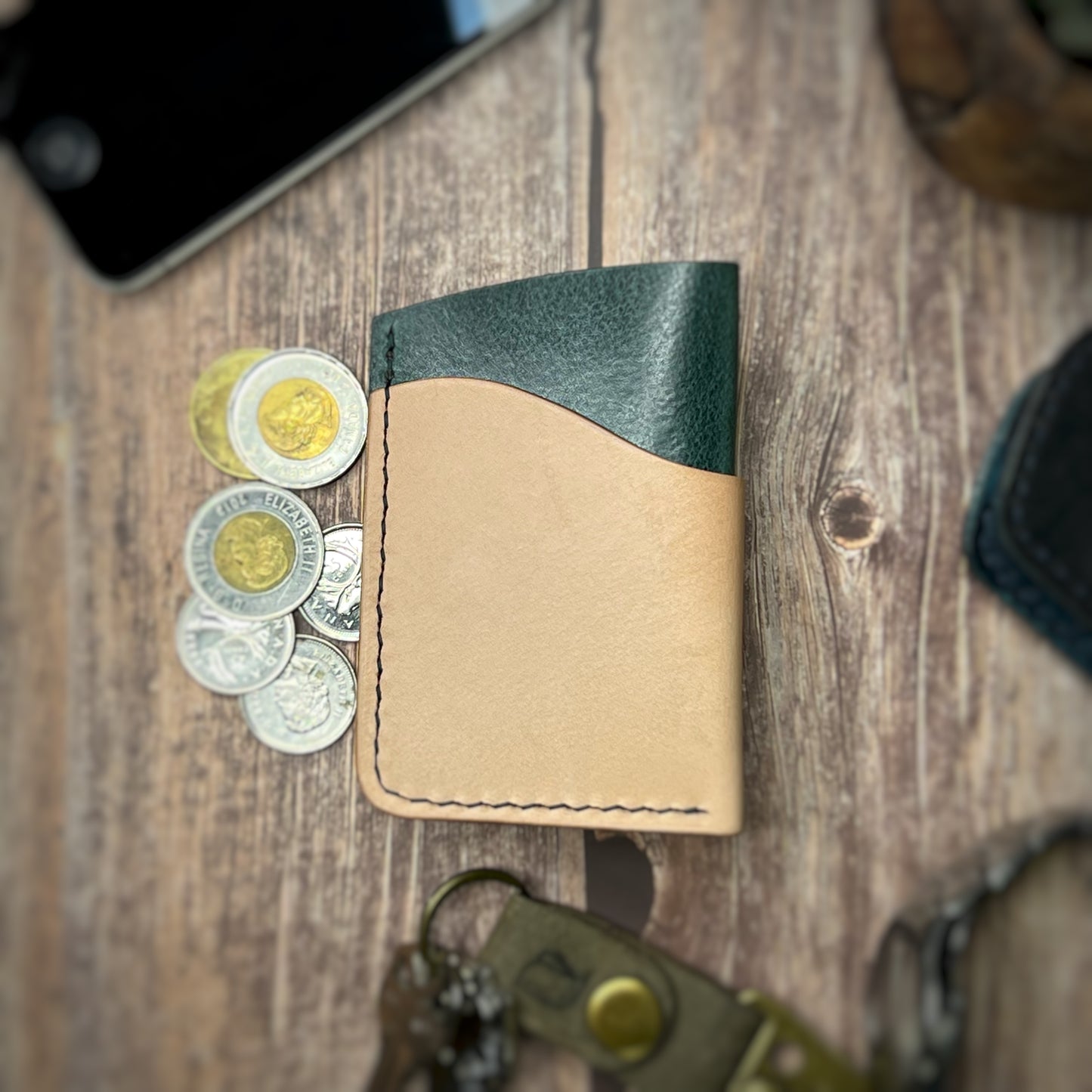 The Sycamore | Handmade Vegetable Tan Leather Cardholder