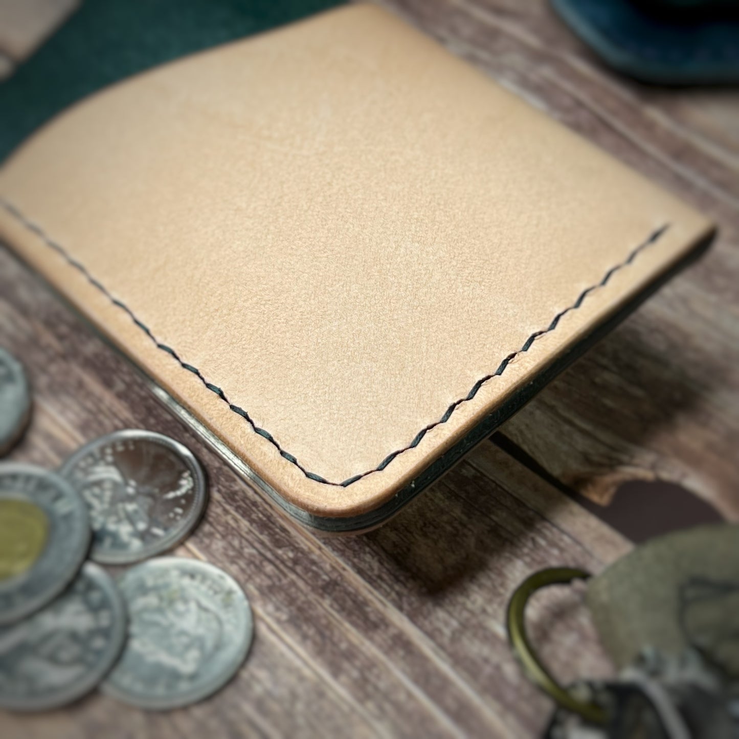 The Sycamore | Handmade Vegetable Tan Leather Cardholder