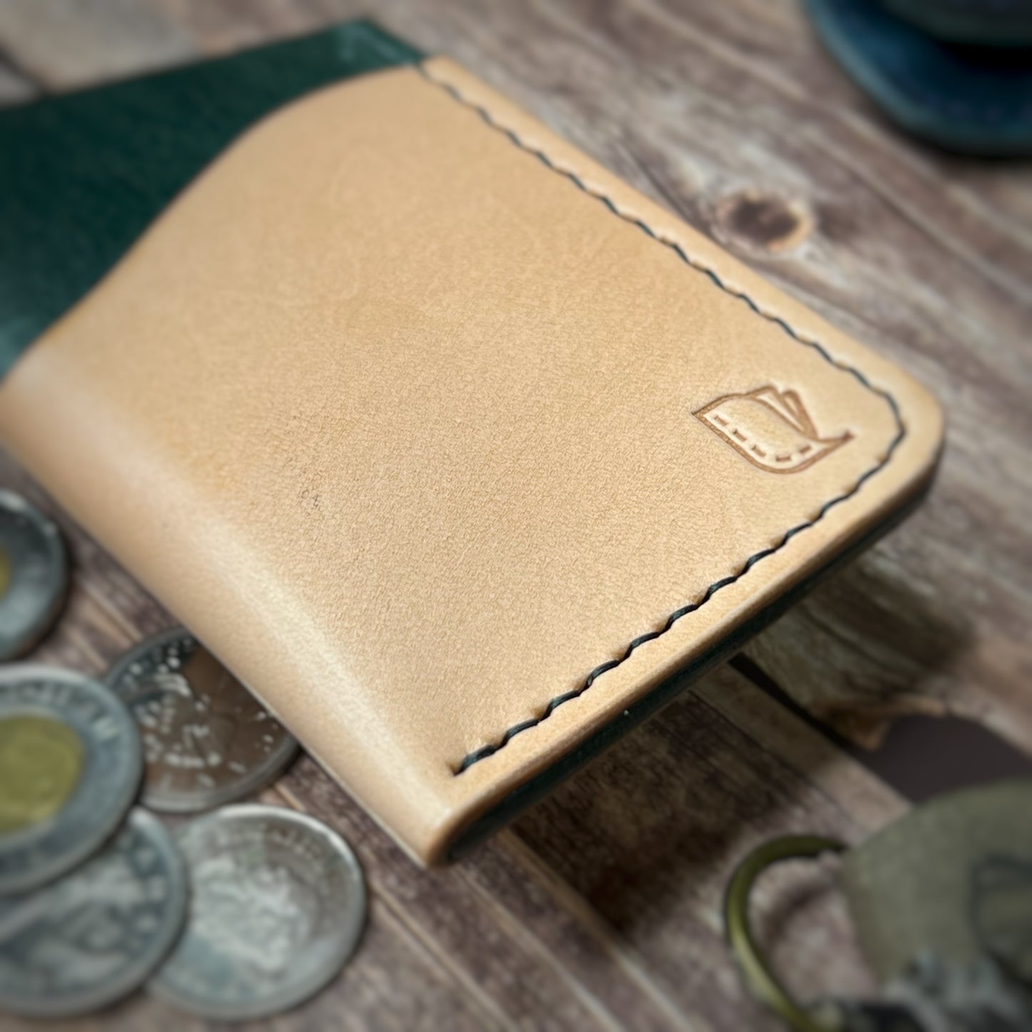 The Sycamore | Handmade Vegetable Tan Leather Cardholder