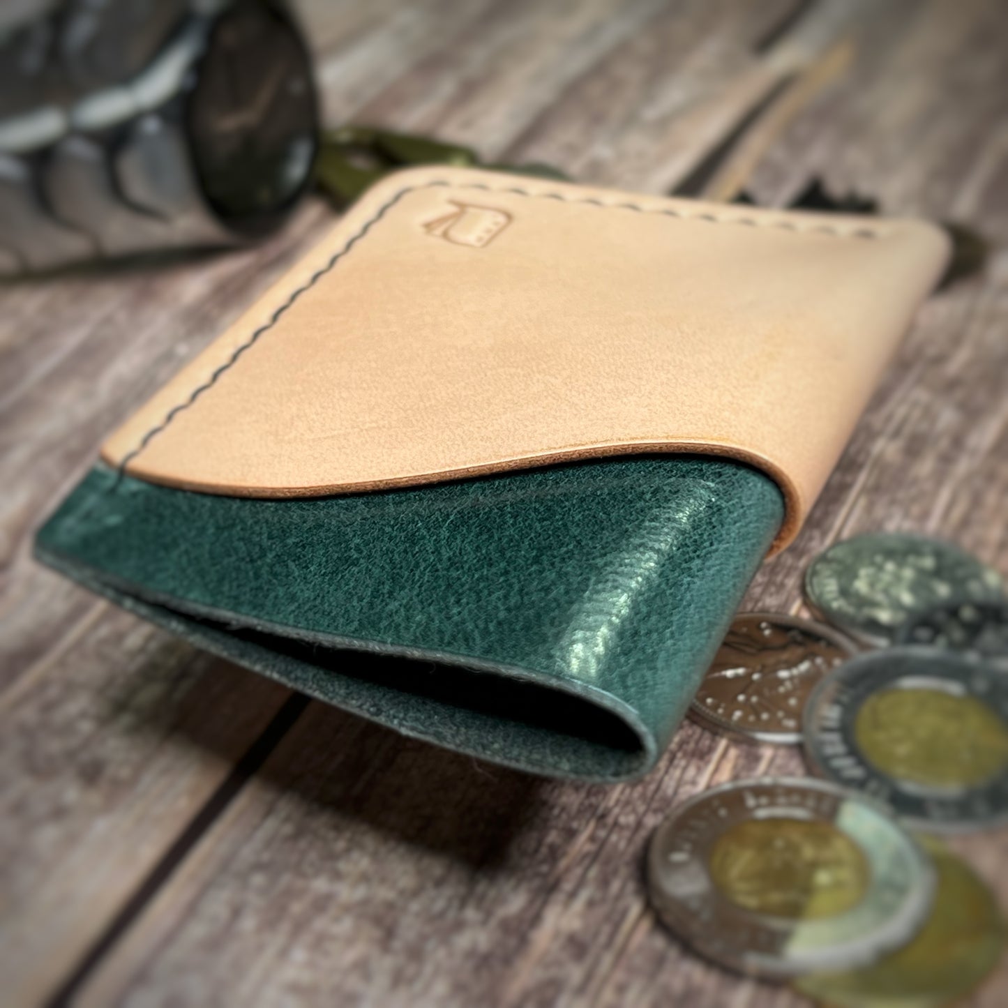 The Sycamore | Handmade Vegetable Tan Leather Cardholder