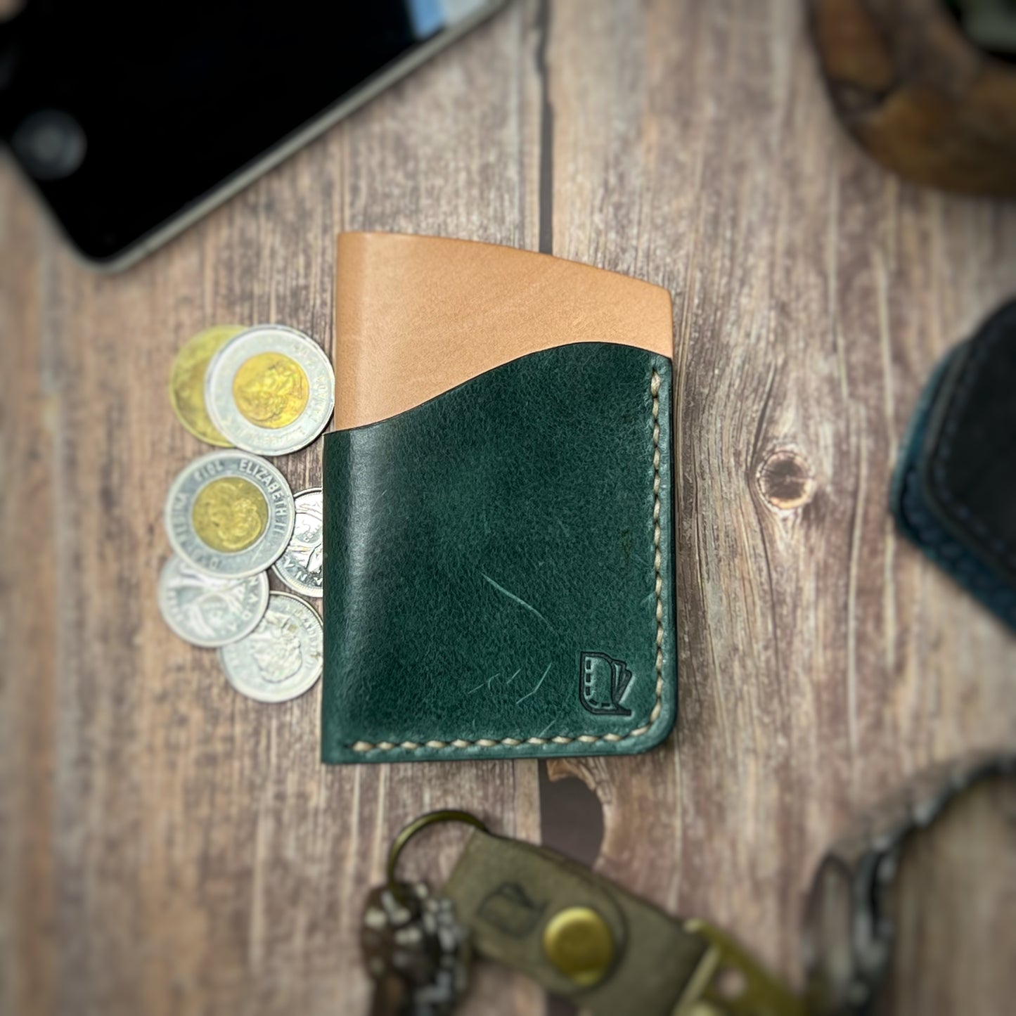 The Sycamore | Handmade Vegetable Tan Leather Cardholder