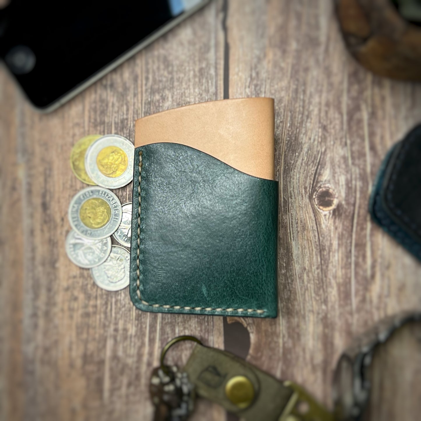 The Sycamore | Handmade Vegetable Tan Leather Cardholder