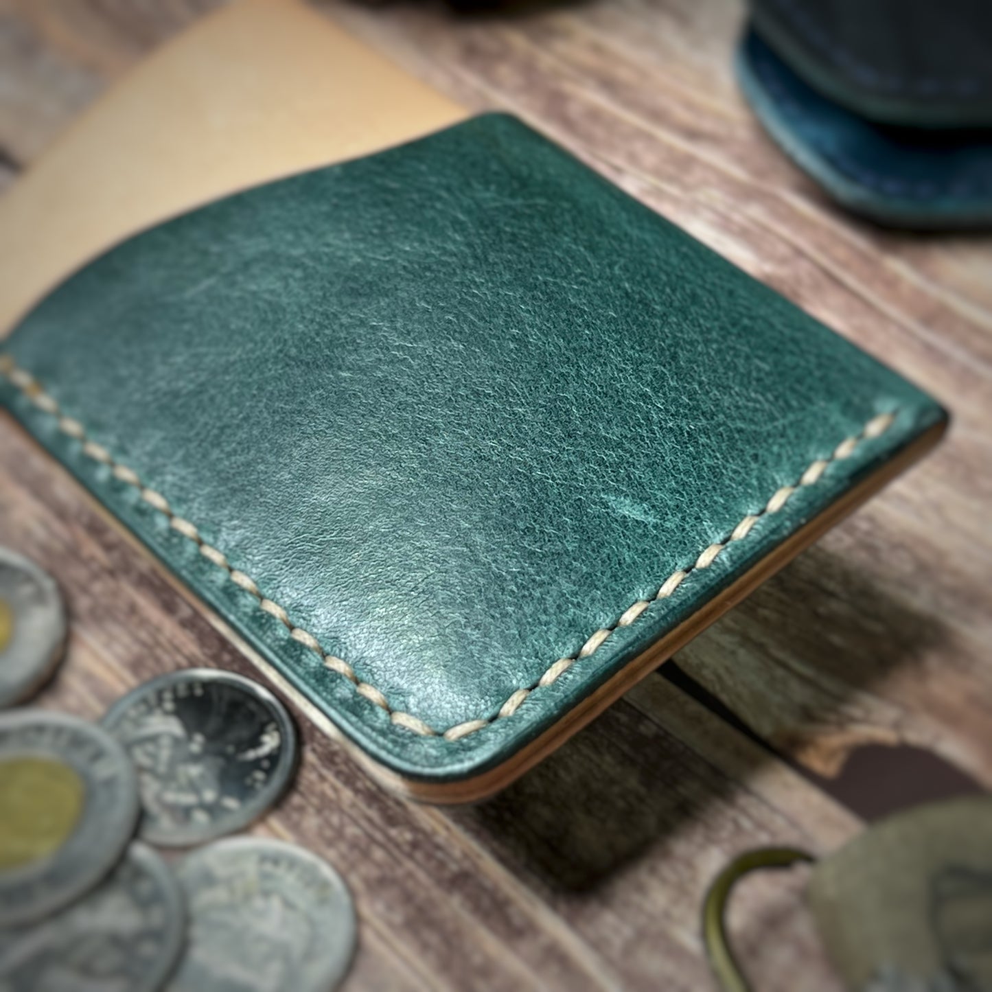 The Sycamore | Handmade Vegetable Tan Leather Cardholder