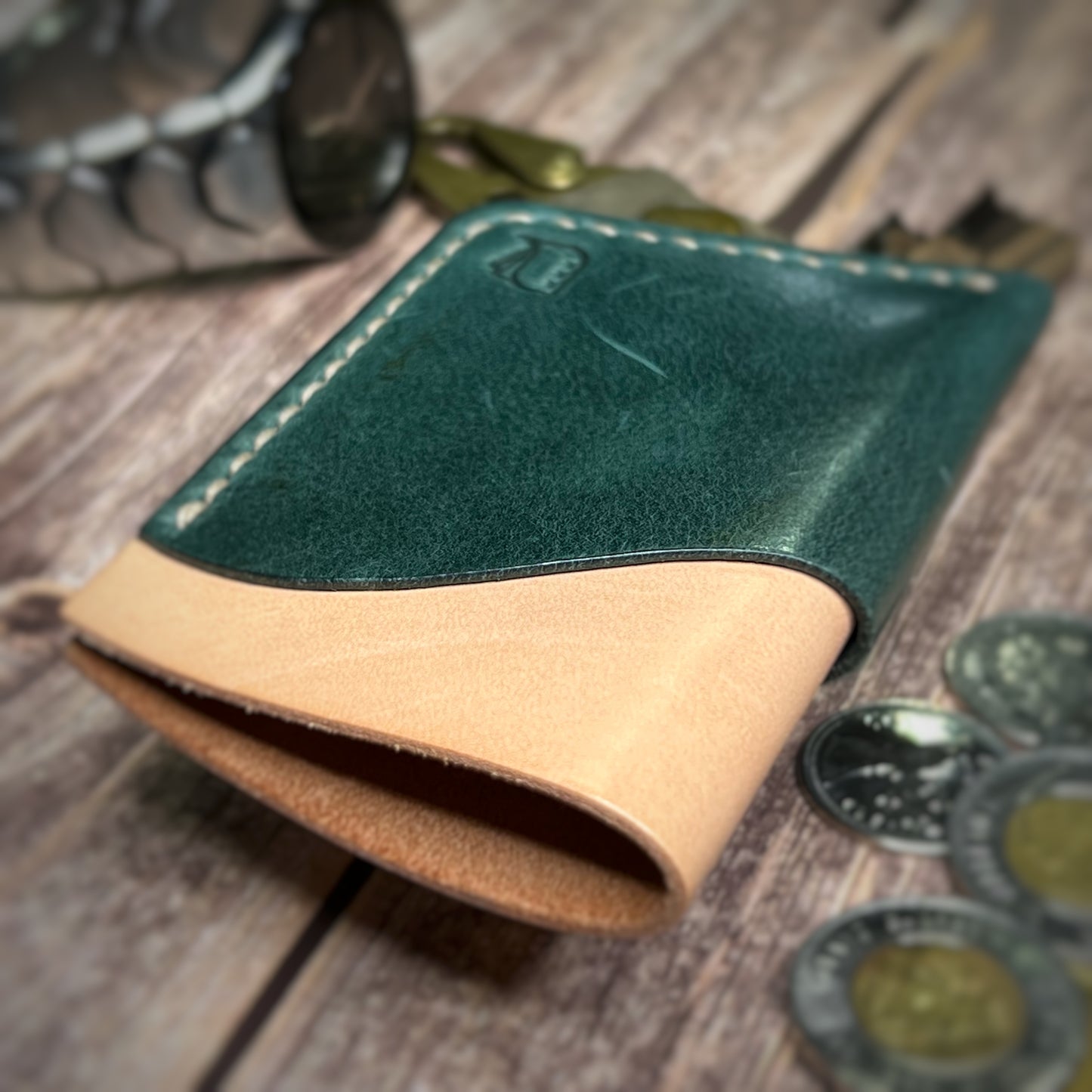 The Sycamore | Handmade Vegetable Tan Leather Cardholder