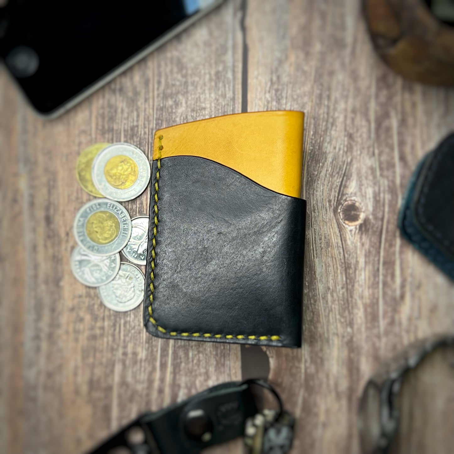 The Sycamore | Handmade Vegetable Tan Leather Cardholder
