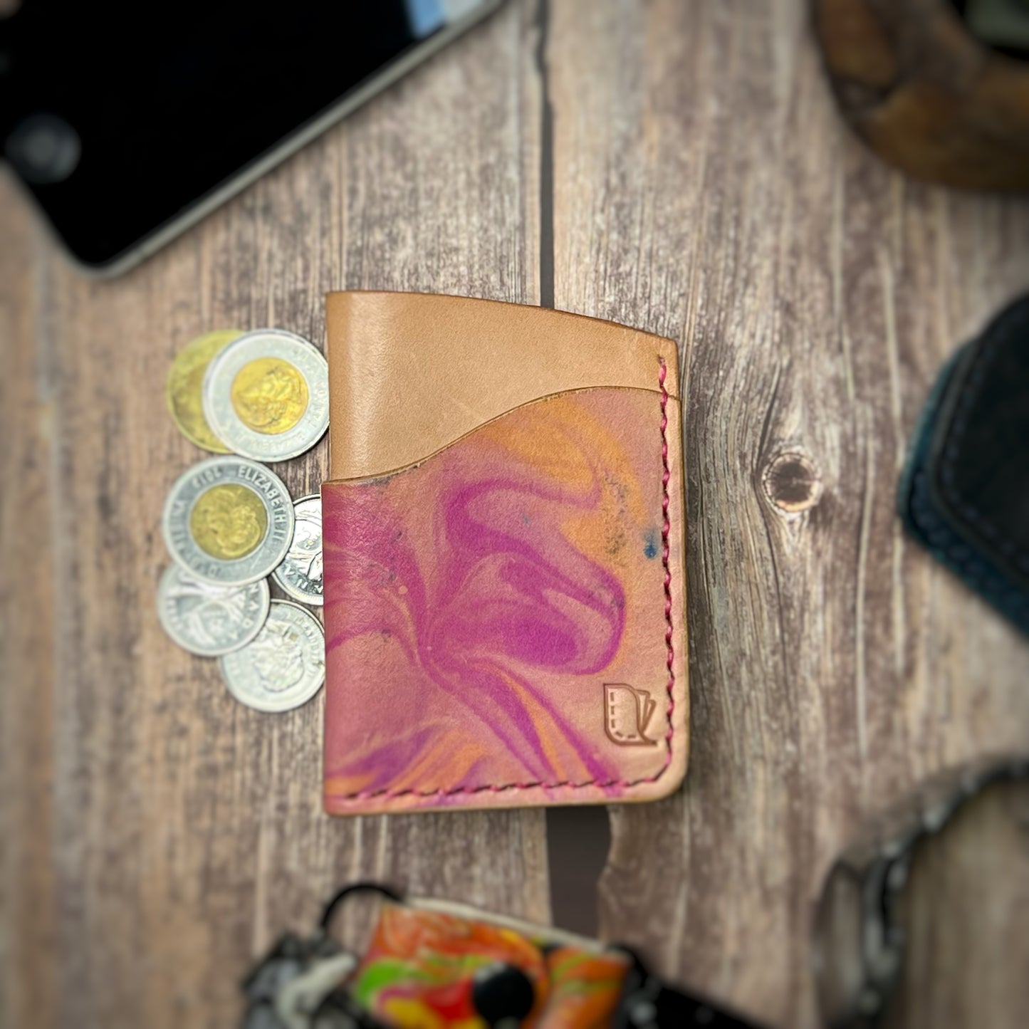 The Sycamore | Handmade Vegetable Tan Leather Cardholder