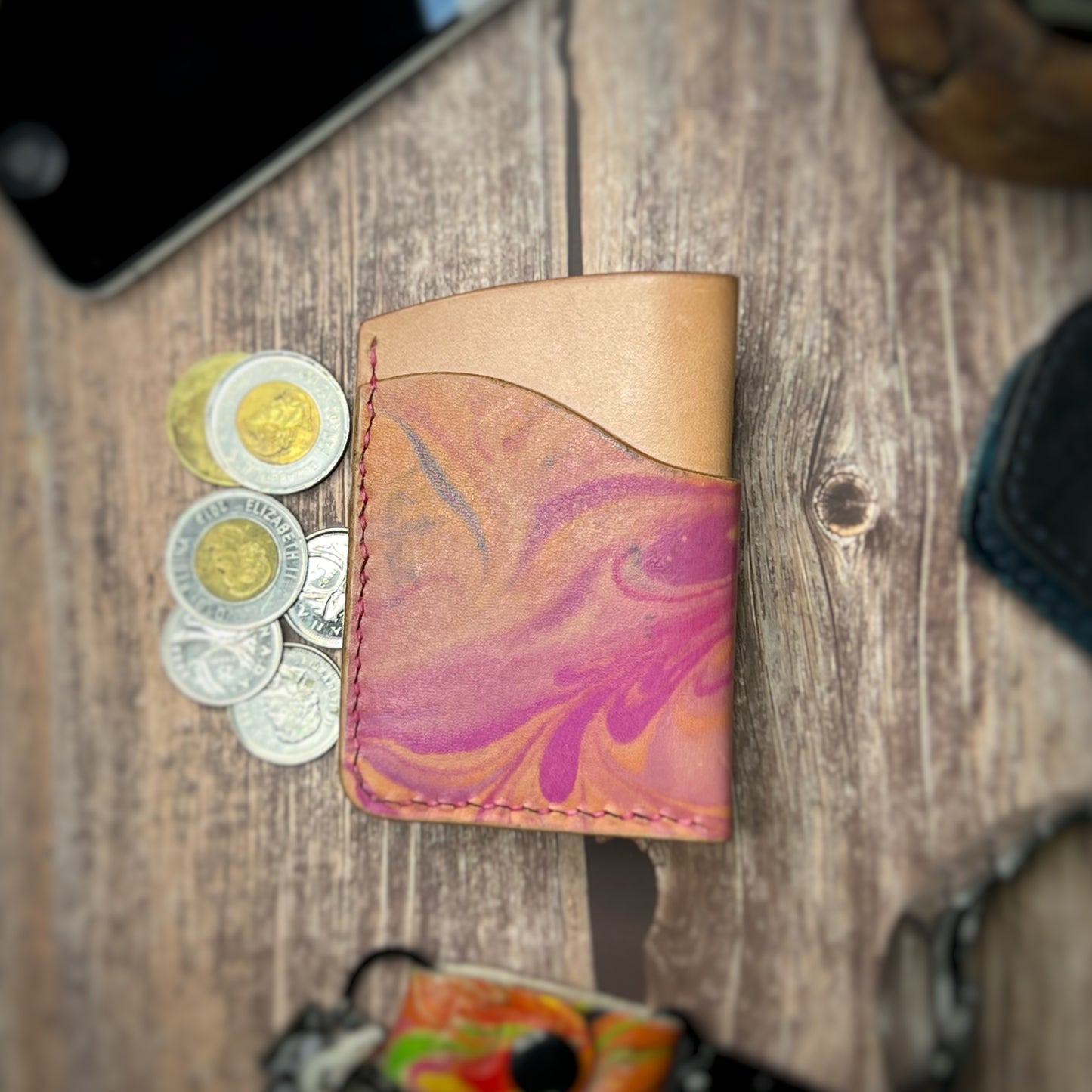 The Sycamore | Handmade Vegetable Tan Leather Cardholder